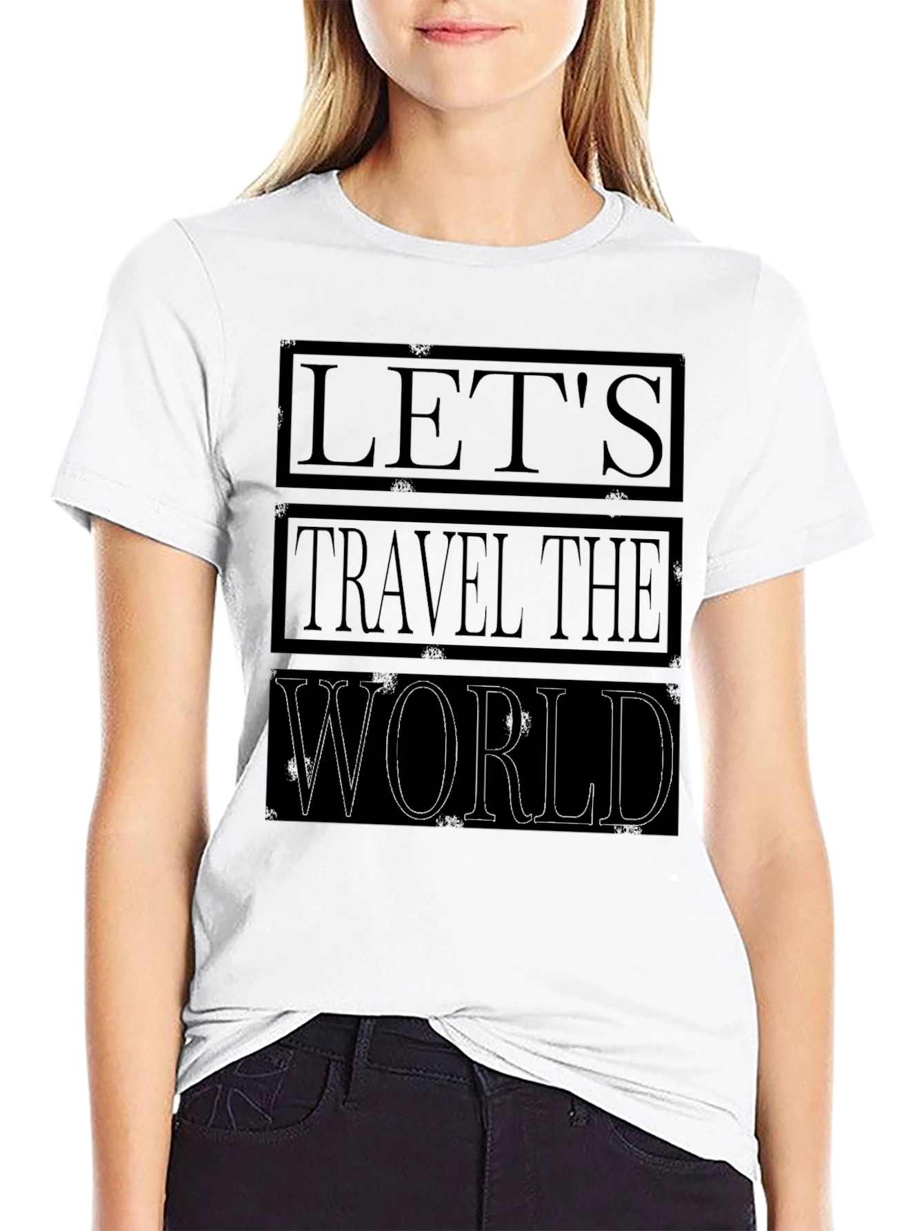 Lets Travel the World Graphic T-Shirt