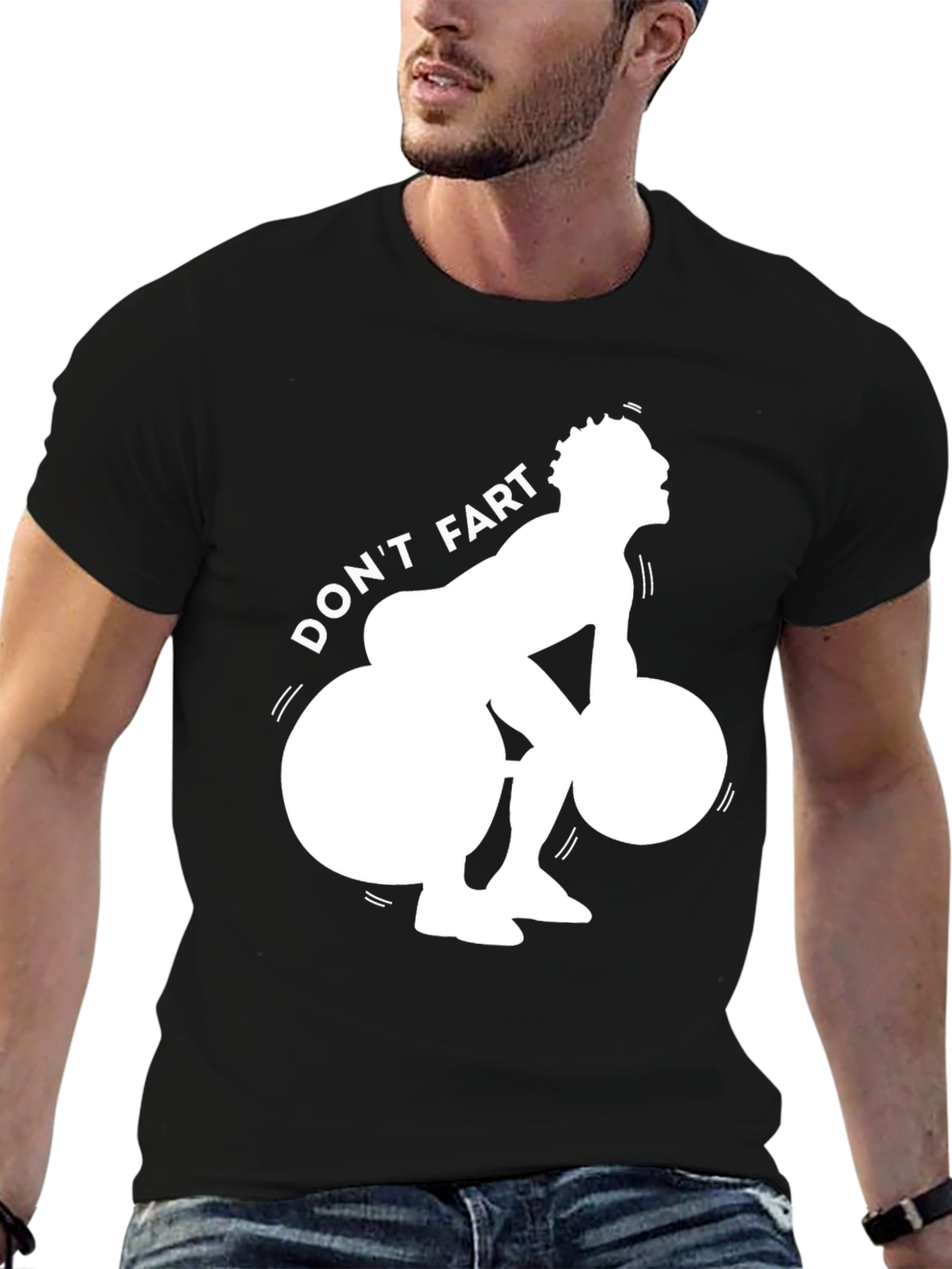 Dont Fart Weightlifting Graphic Tee