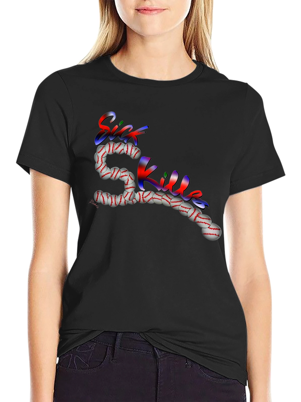 Sick Skills Baseball Graphic Tee