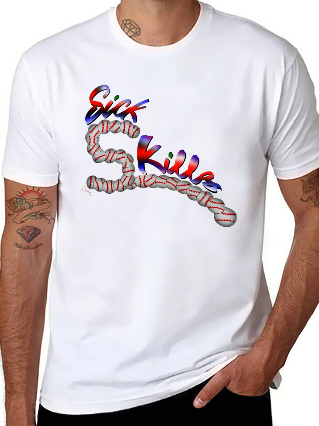 Sick Skills Baseball Graphic Tee