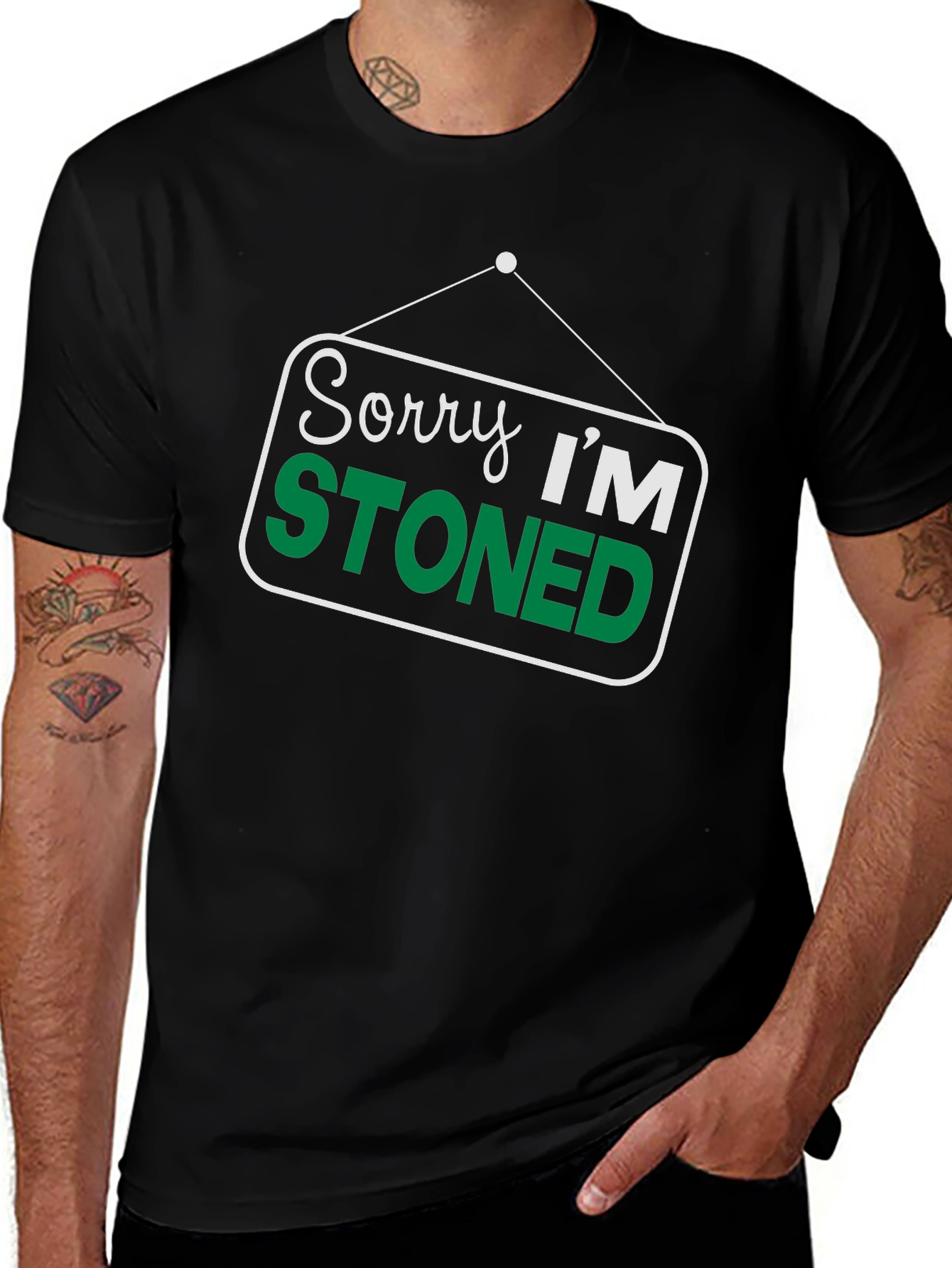 Sorry Im Stoned T-Shirt - Funny Graphic Tee