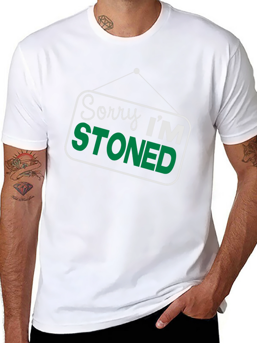Sorry Im Stoned T-Shirt - Funny Graphic Tee