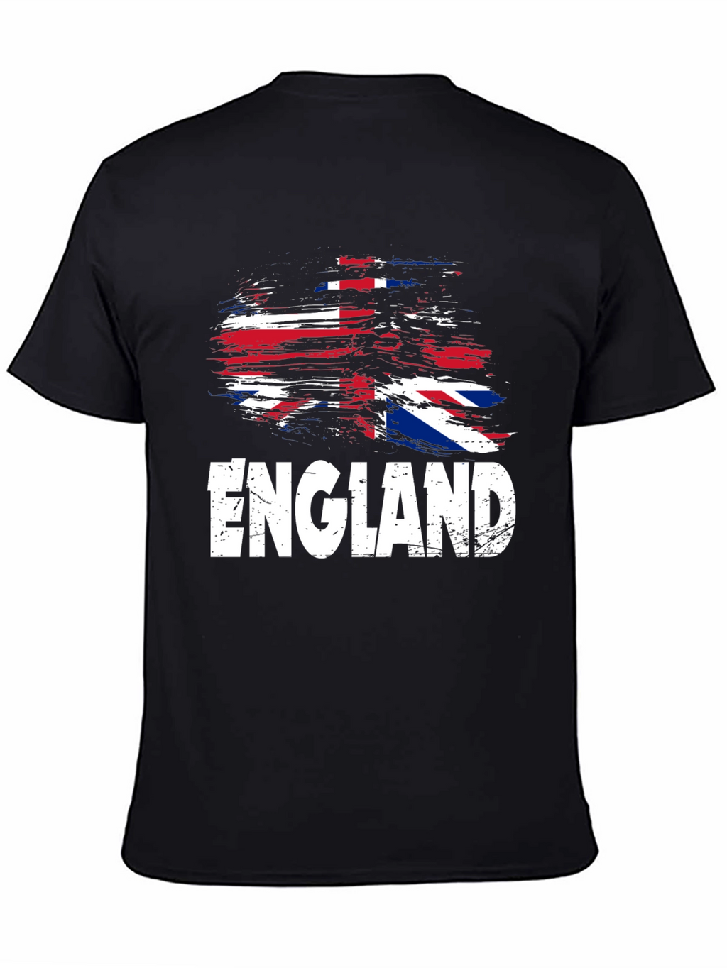 England Flag Graphic T-Shirt - Black