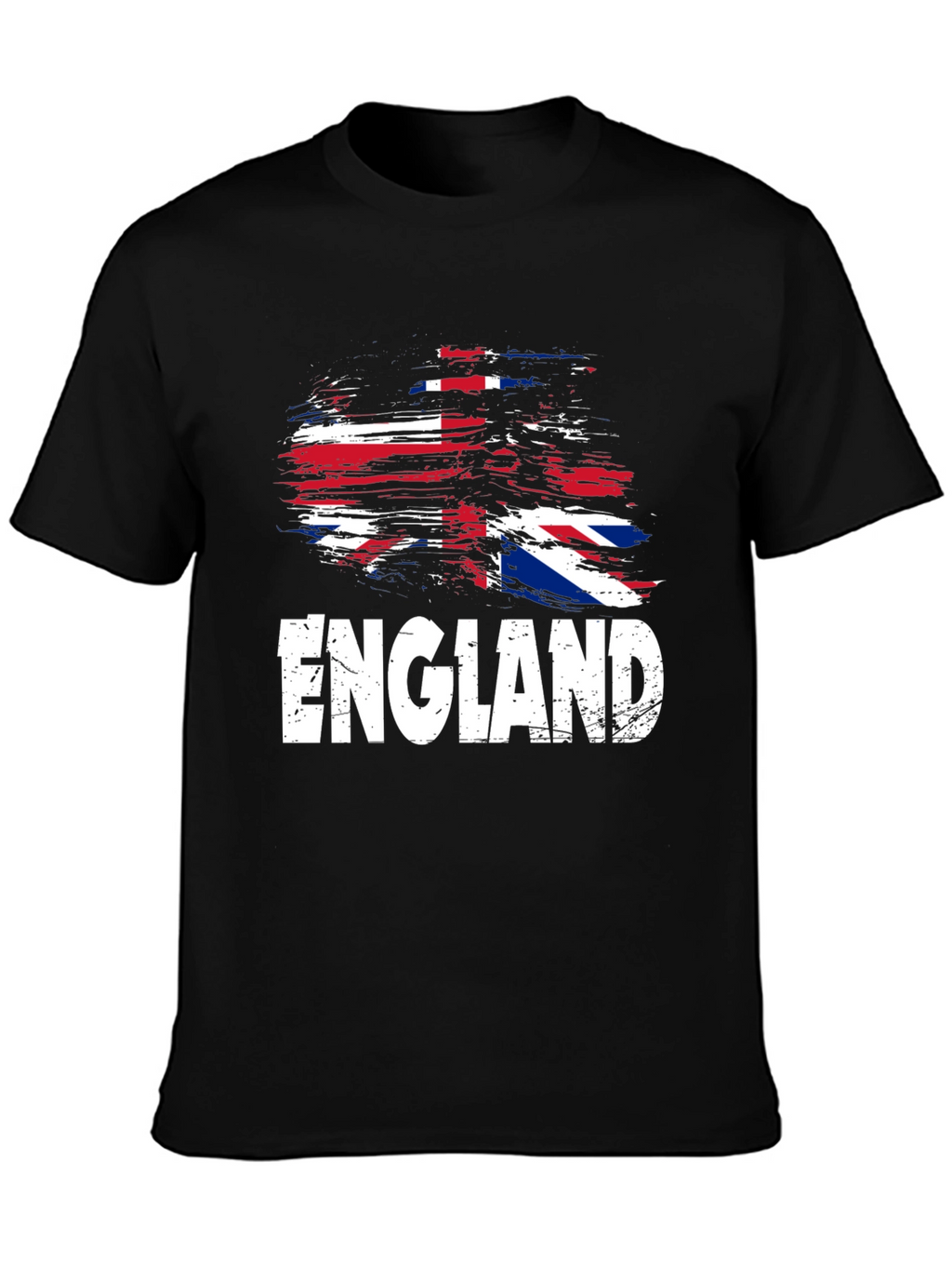 England Flag Graphic T-Shirt - Black