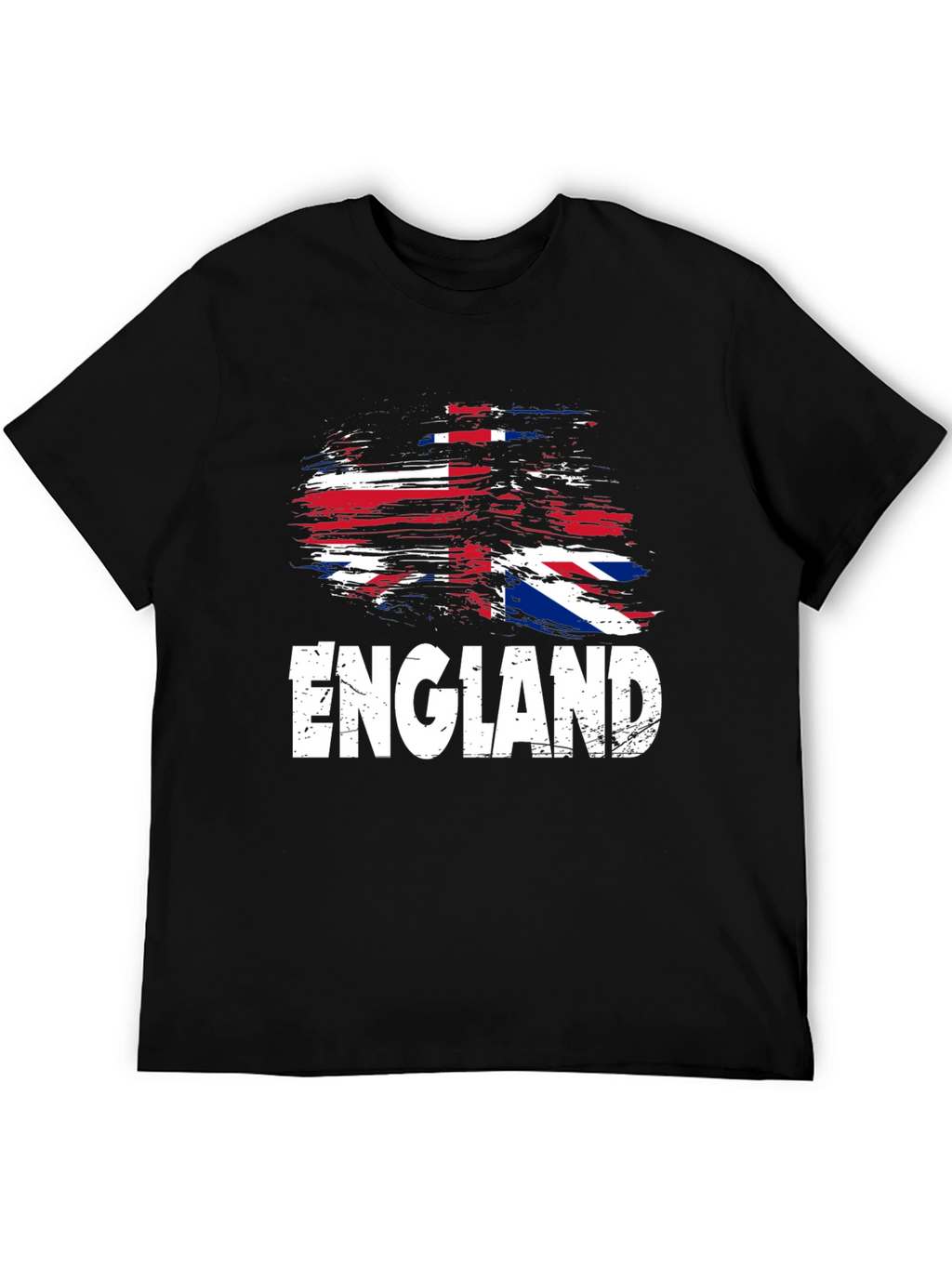 England Flag Graphic T-Shirt - Black