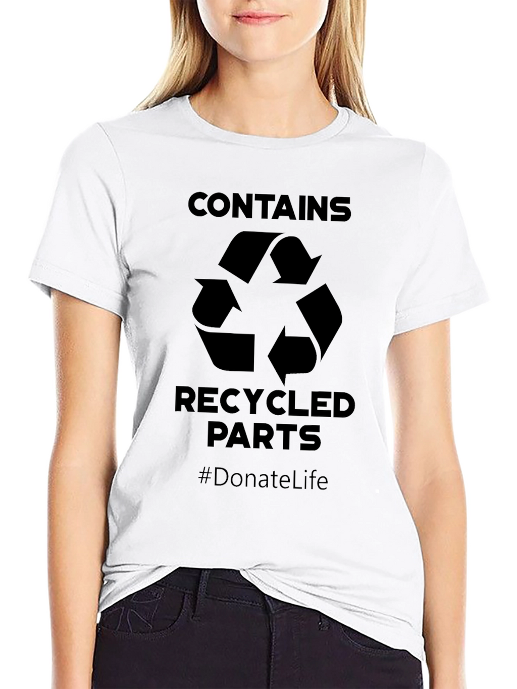Contains Recycled Parts T-Shirt - Donate Life