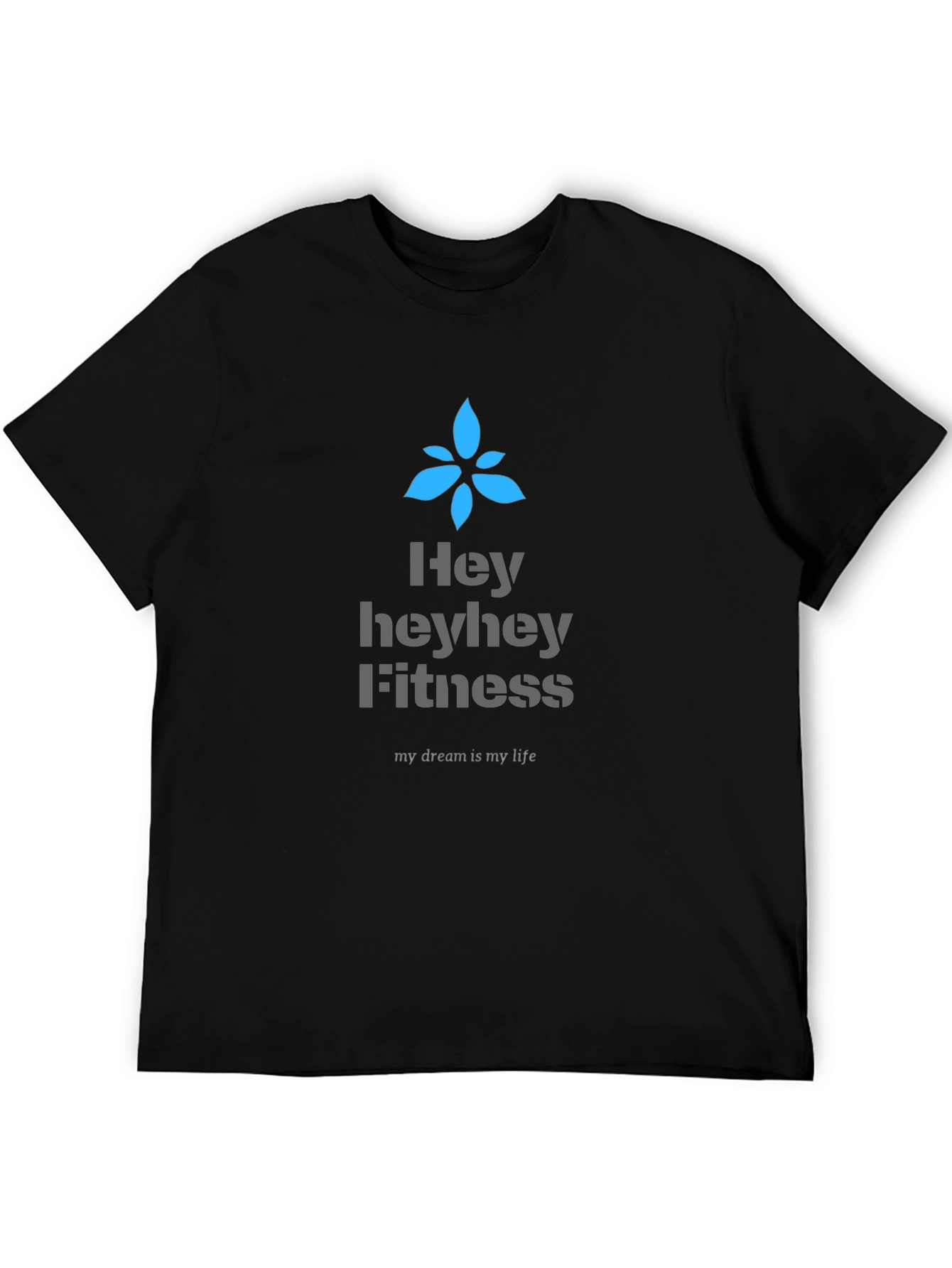 Heyhey Fitness Black Graphic Tee