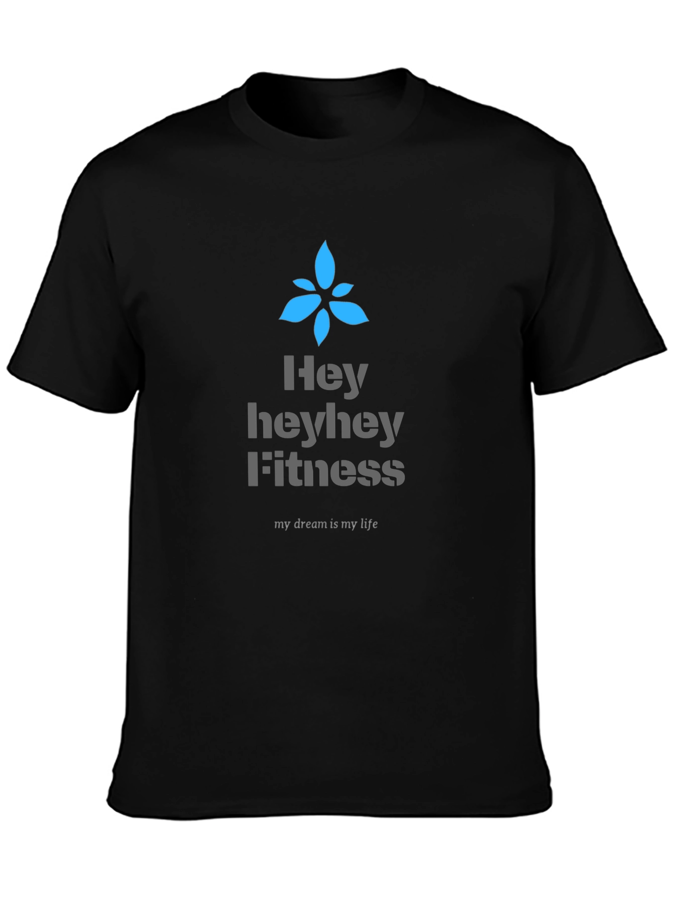 Heyhey Fitness Black Graphic Tee