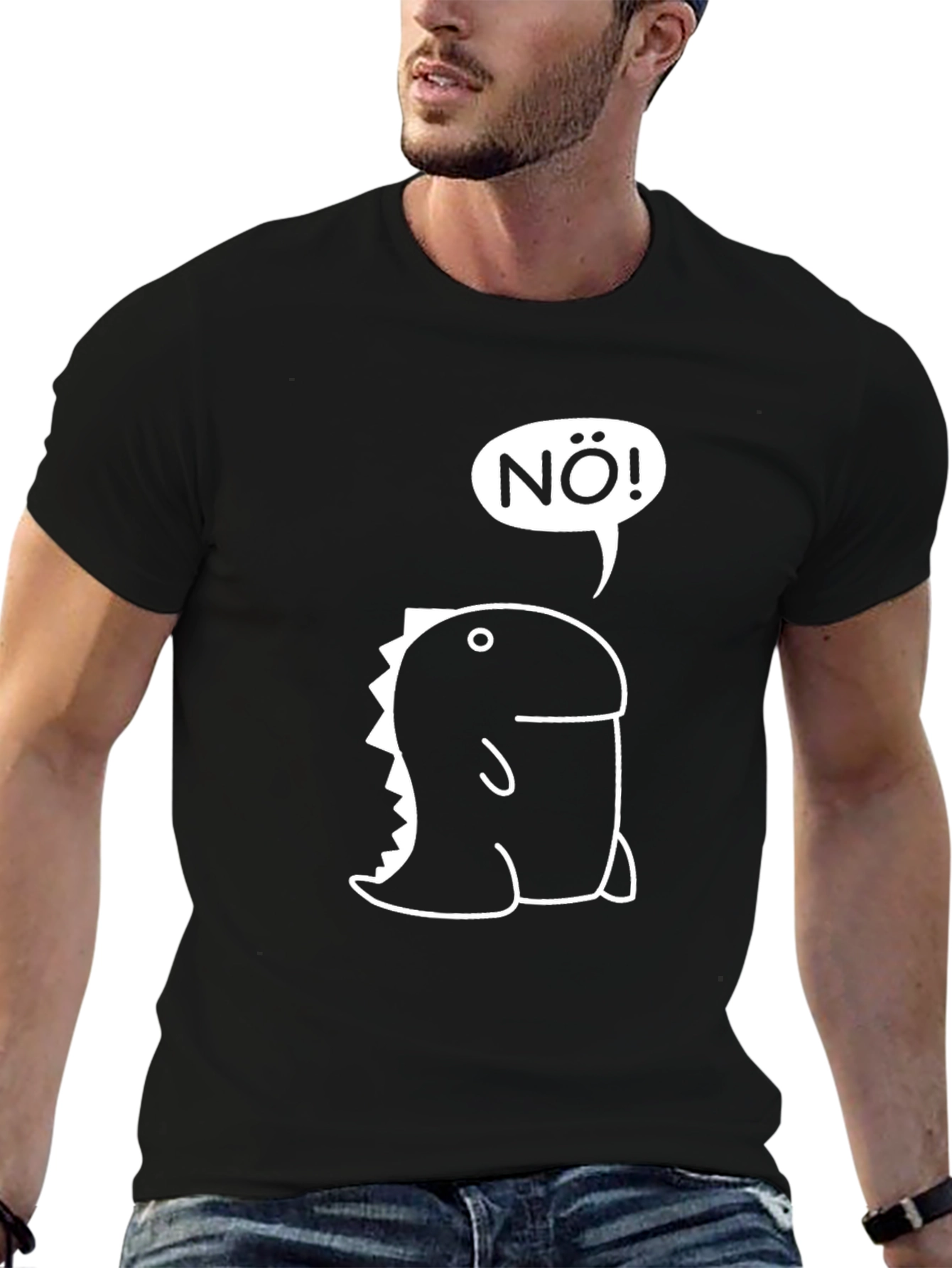 Dino Nö! Black T-Shirt