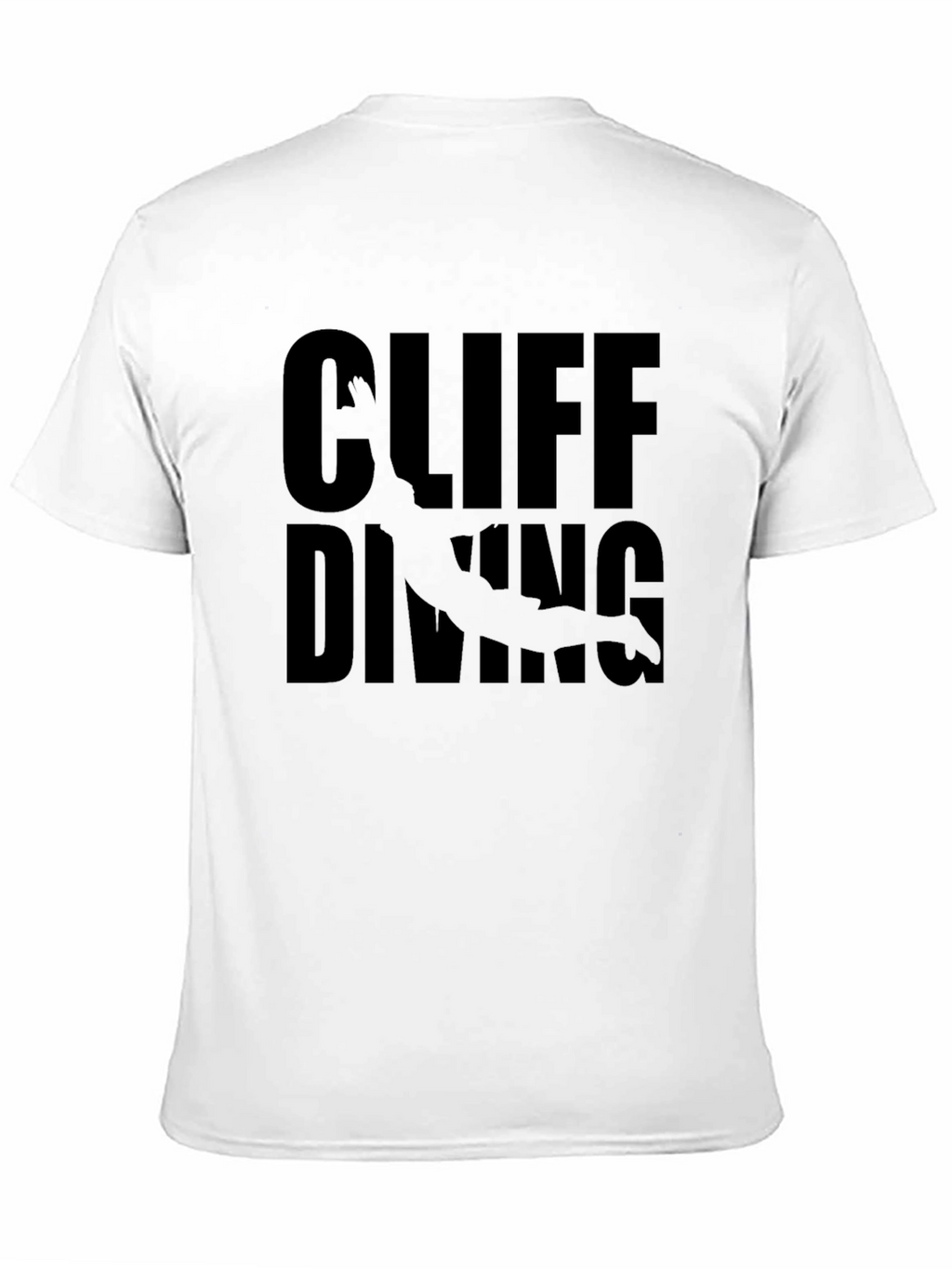 Cliff Diving Graphic Black T-Shirt