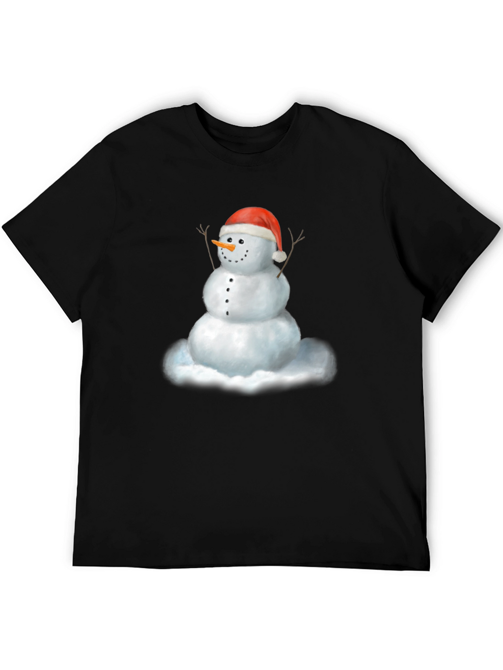 Festive Snowman Graphic Tee - Holiday Cheer