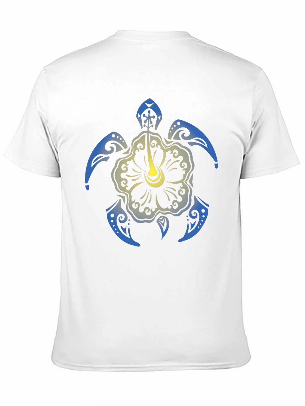 Turtle Hibiscus Graphic Tee - Black