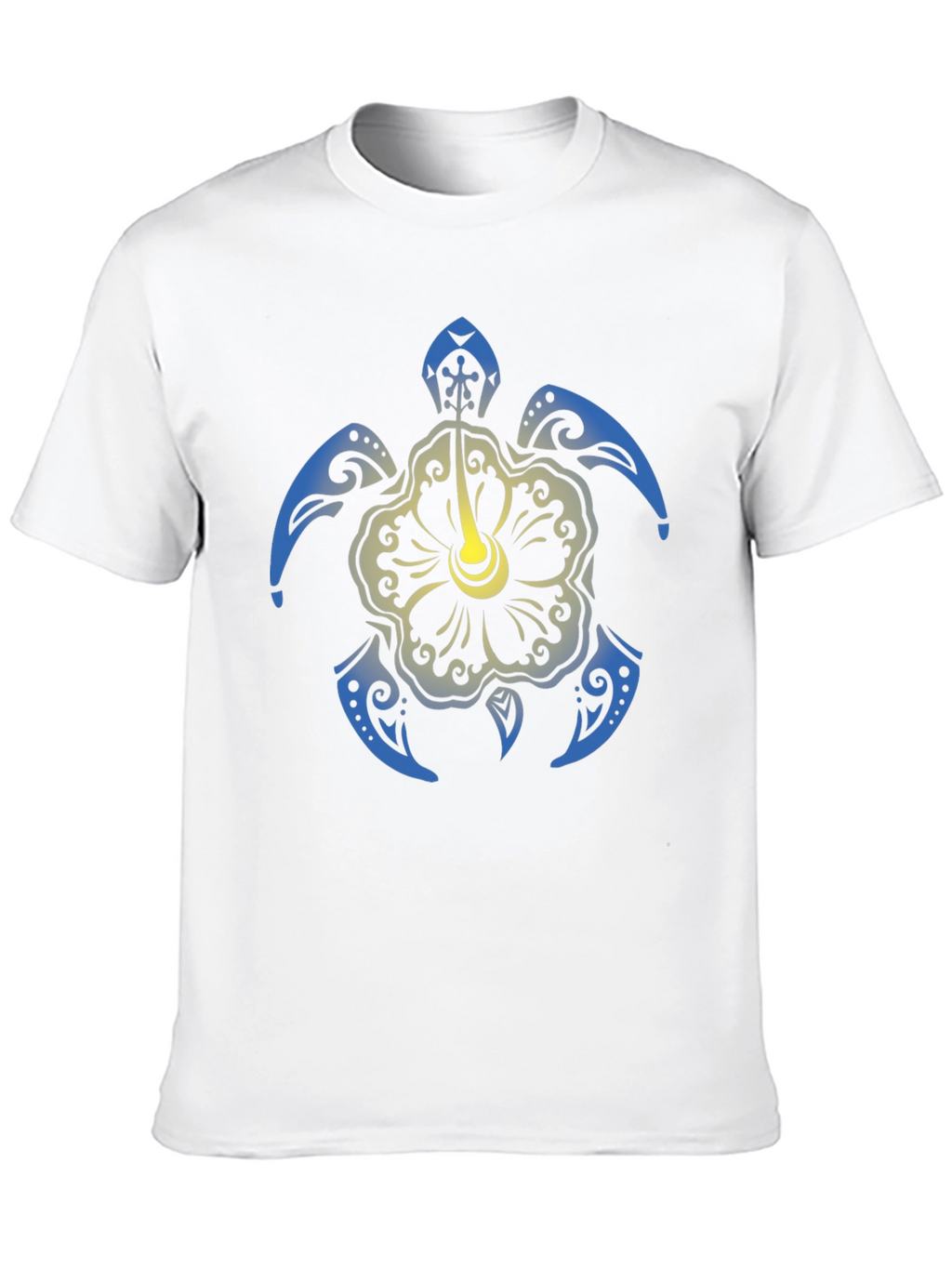 Turtle Hibiscus Graphic Tee - Black