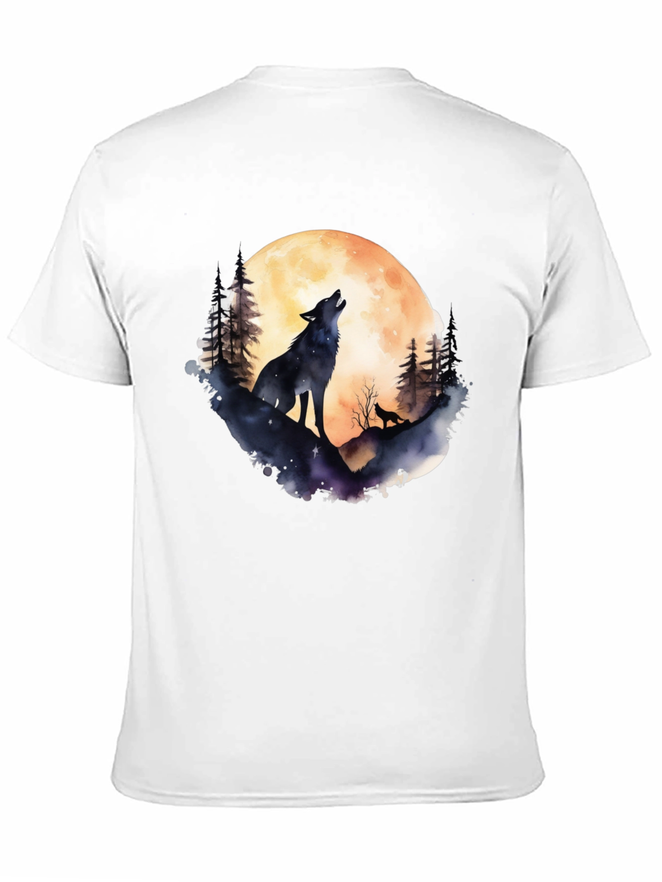 Wolf Moon Graphic Tee - Black