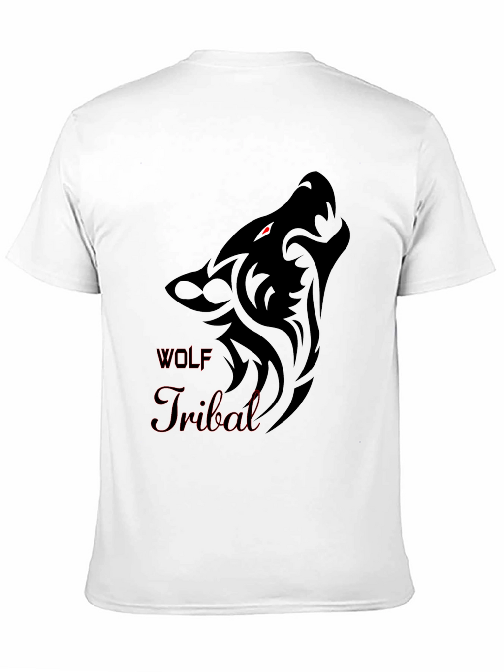 Tribal Wolf Graphic T-Shirt - Bold Design