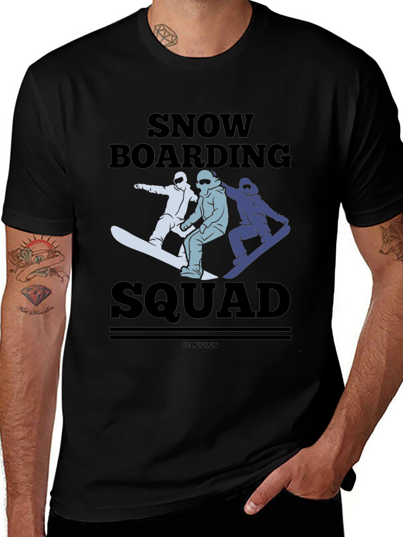 Snowboarding Squad Graphic Tee - Cool Winter Sports T-Shirt