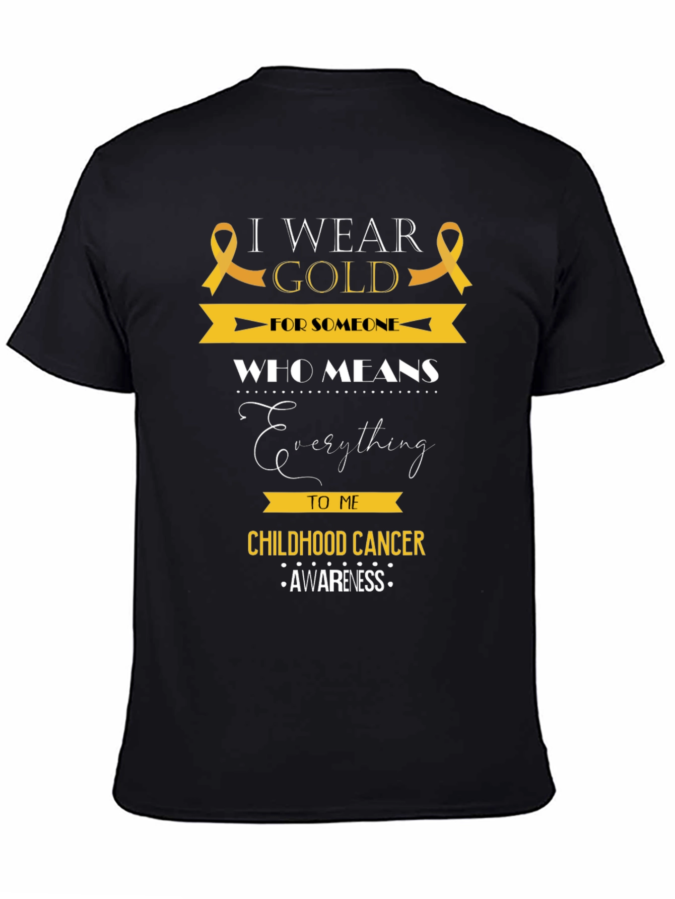 Childhood Cancer Awareness T-Shirt - I Wear Gold