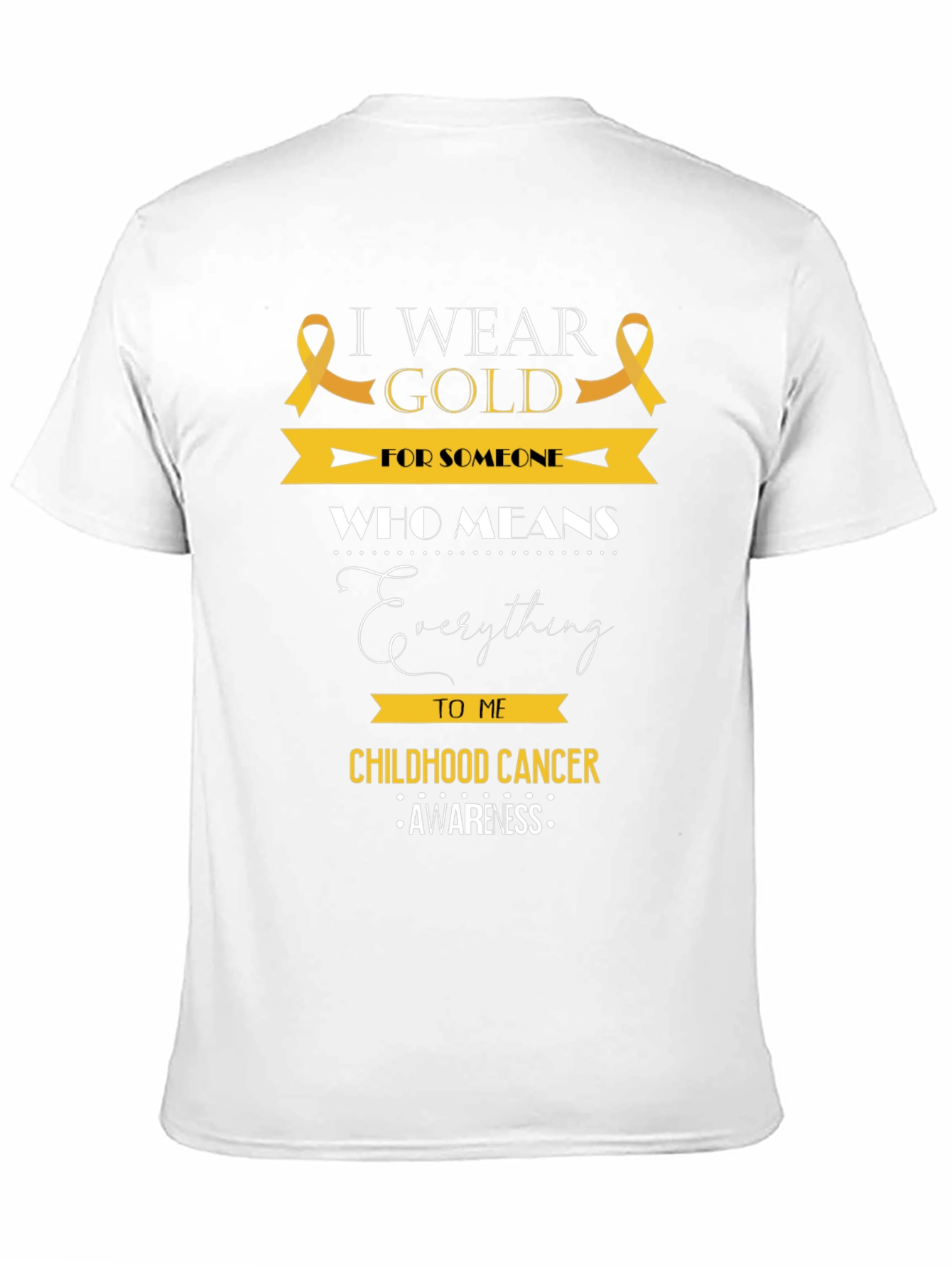 Childhood Cancer Awareness T-Shirt - I Wear Gold