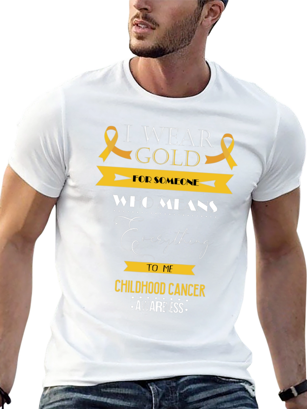 Childhood Cancer Awareness T-Shirt - I Wear Gold
