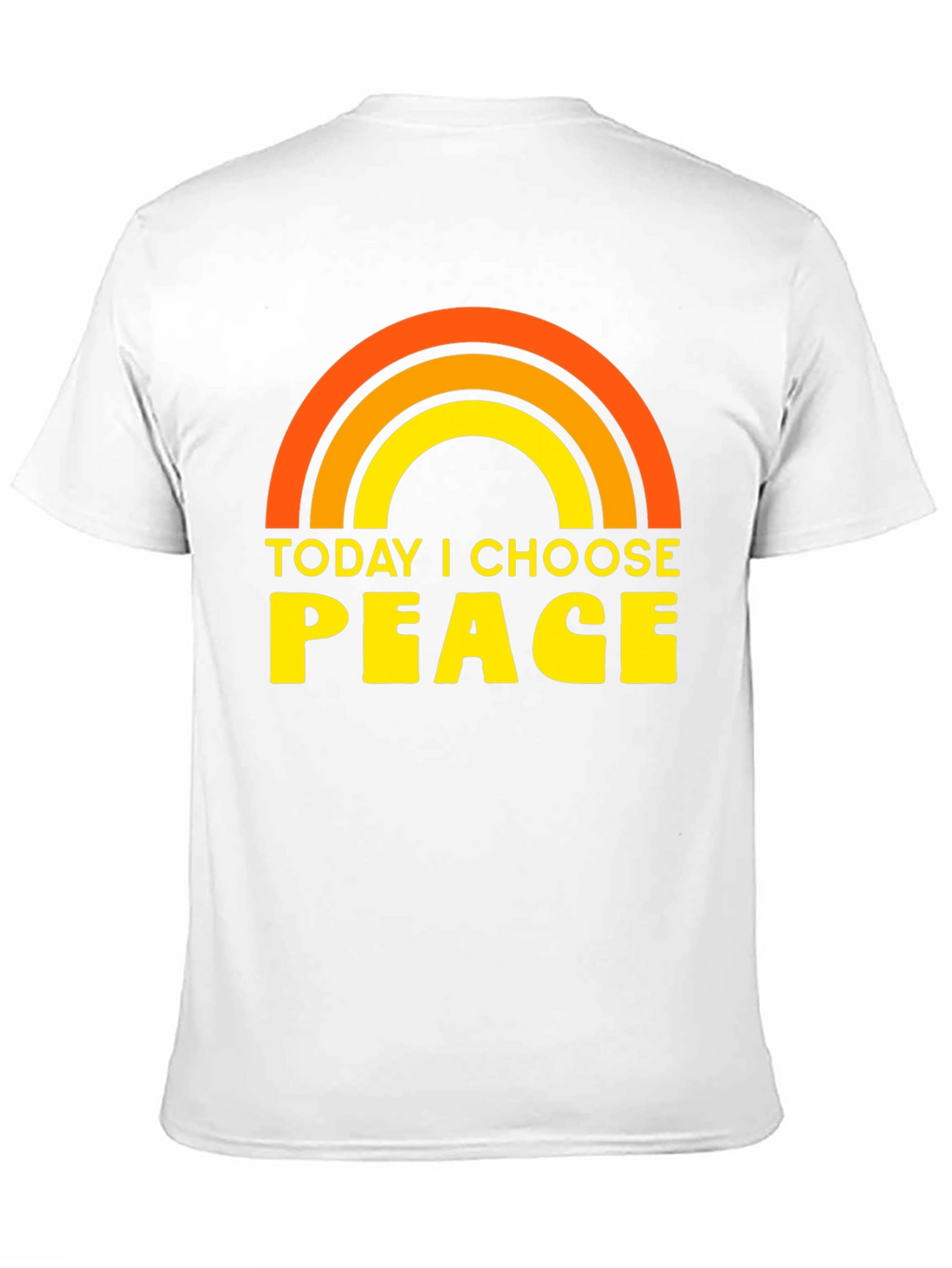 Today I Choose Peace Rainbow Graphic Tee
