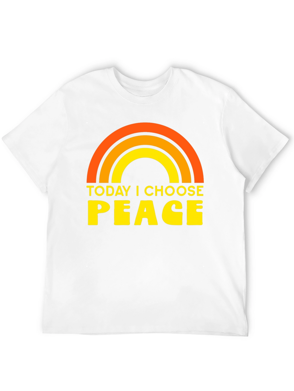 Today I Choose Peace Rainbow Graphic Tee