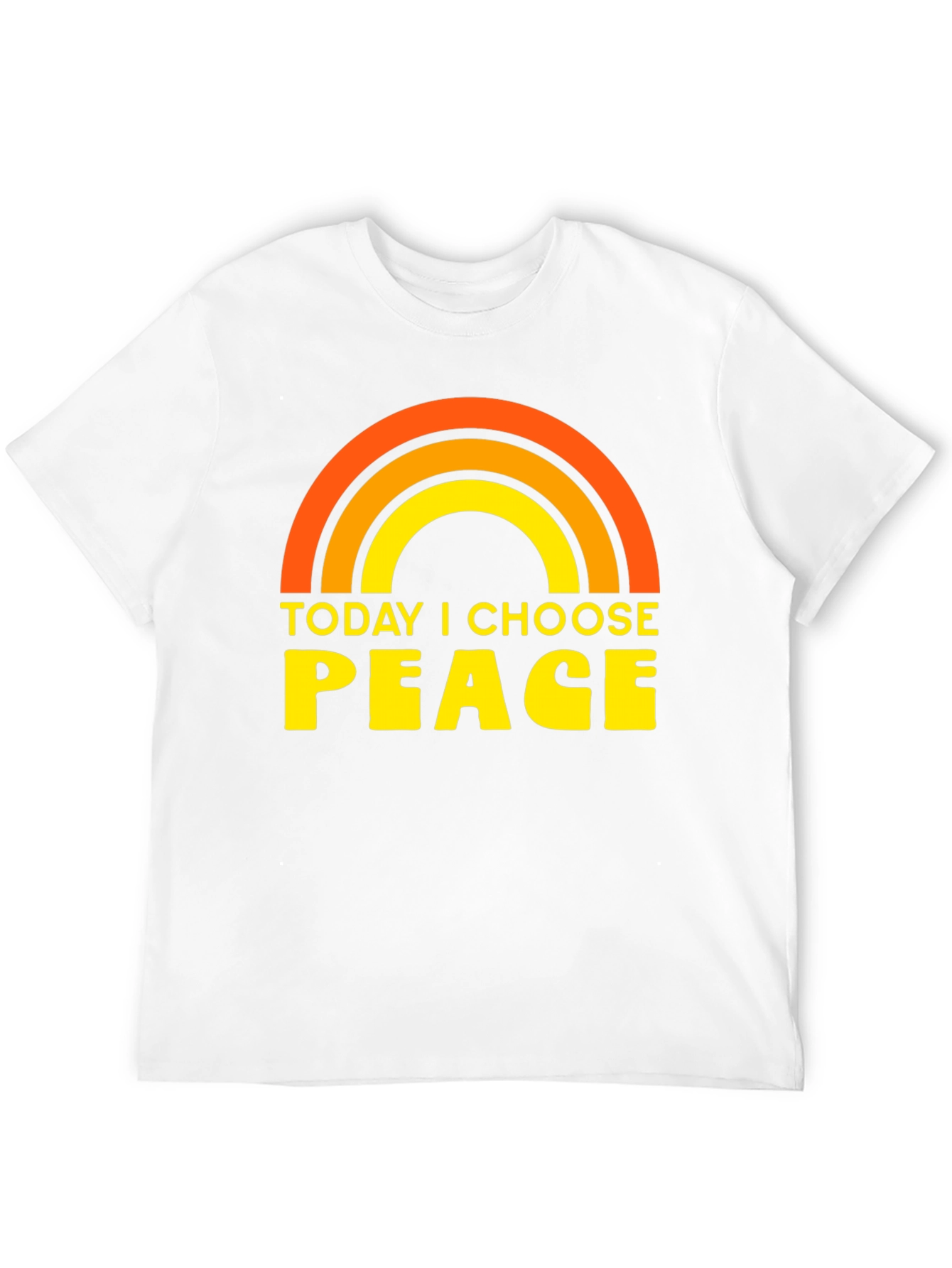 Today I Choose Peace Rainbow Graphic Tee