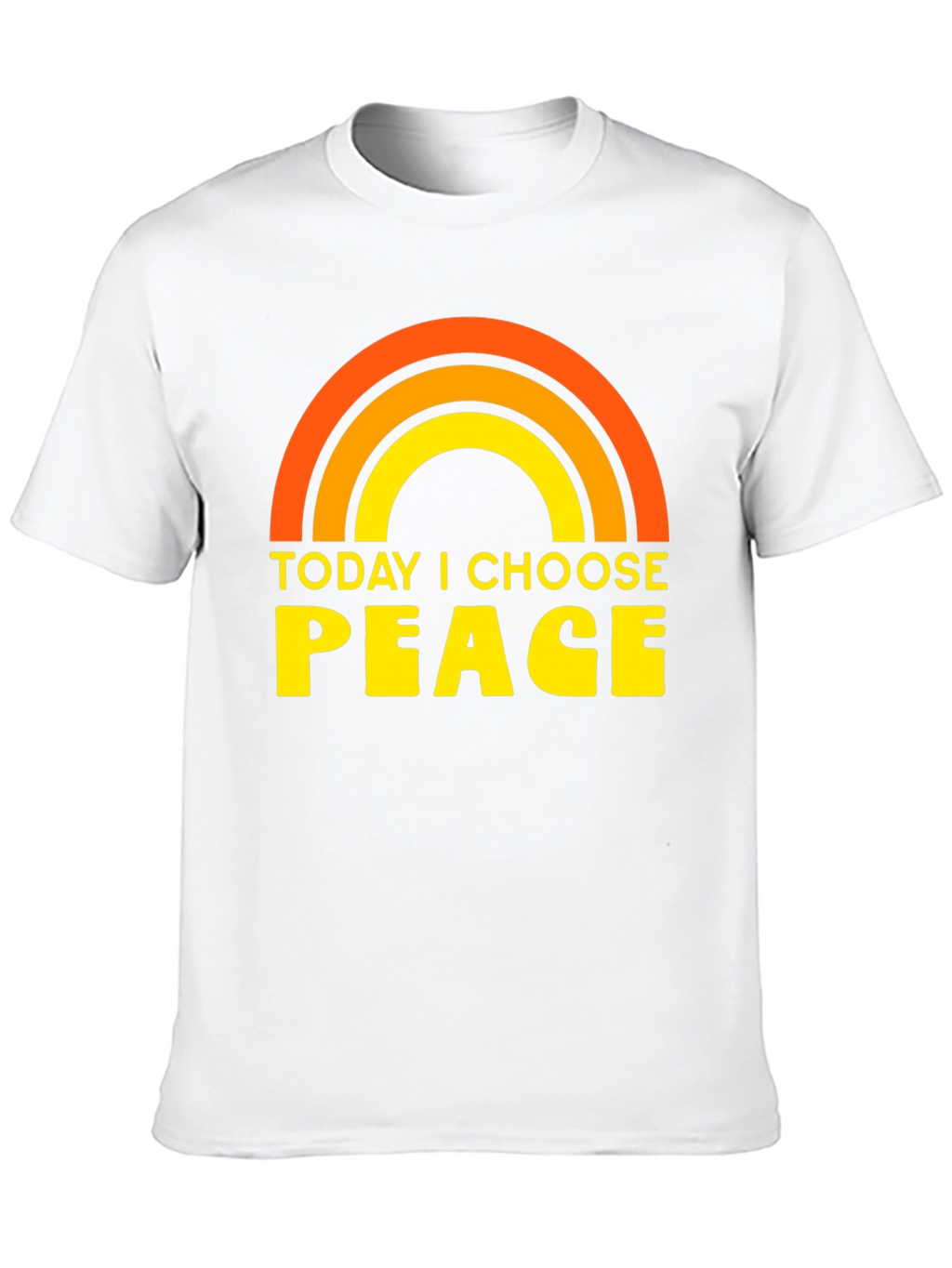 Today I Choose Peace Rainbow Graphic Tee