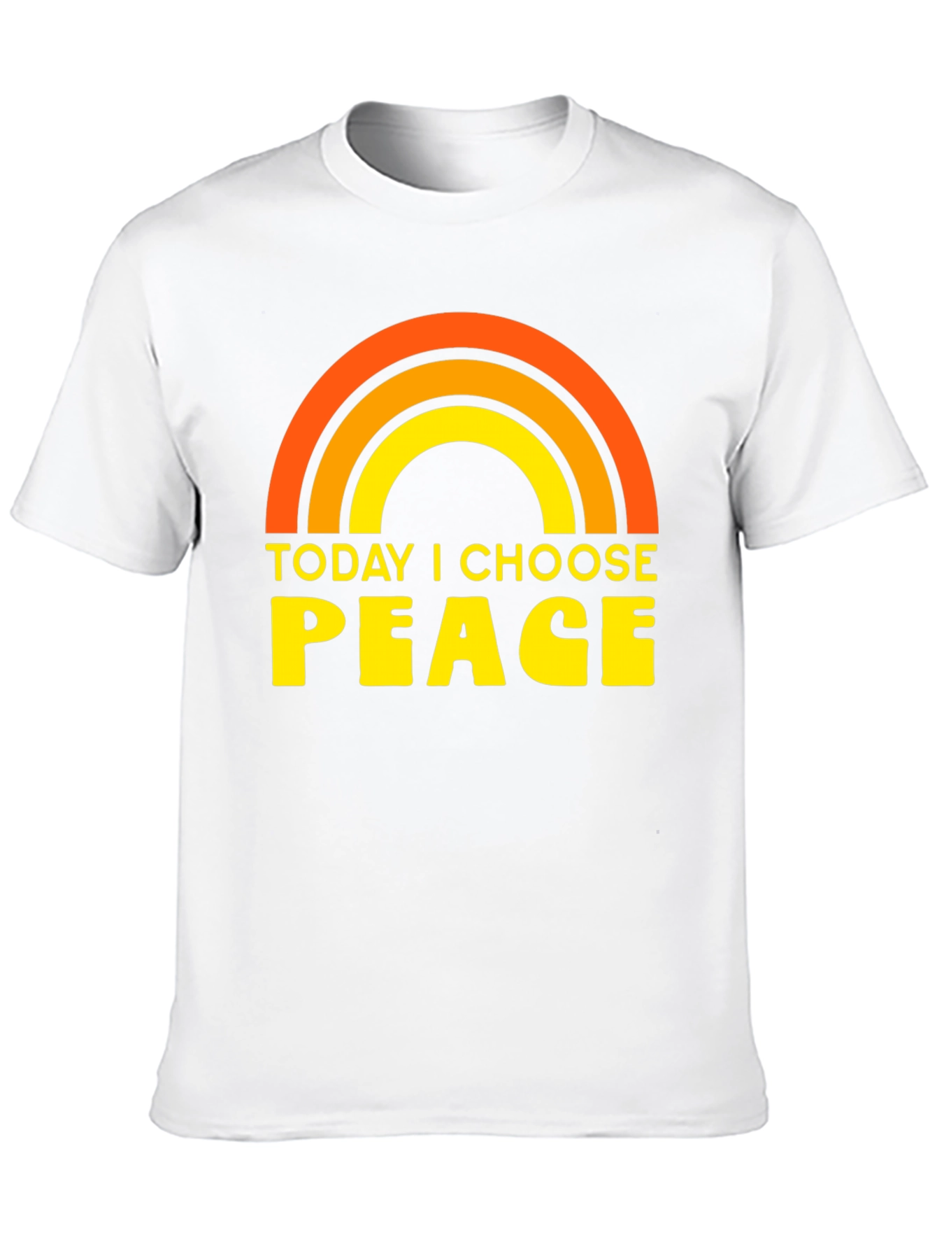 Today I Choose Peace Rainbow Graphic Tee