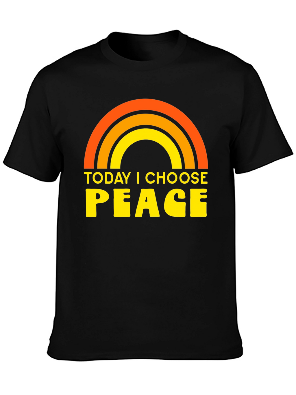 Today I Choose Peace Rainbow Graphic Tee