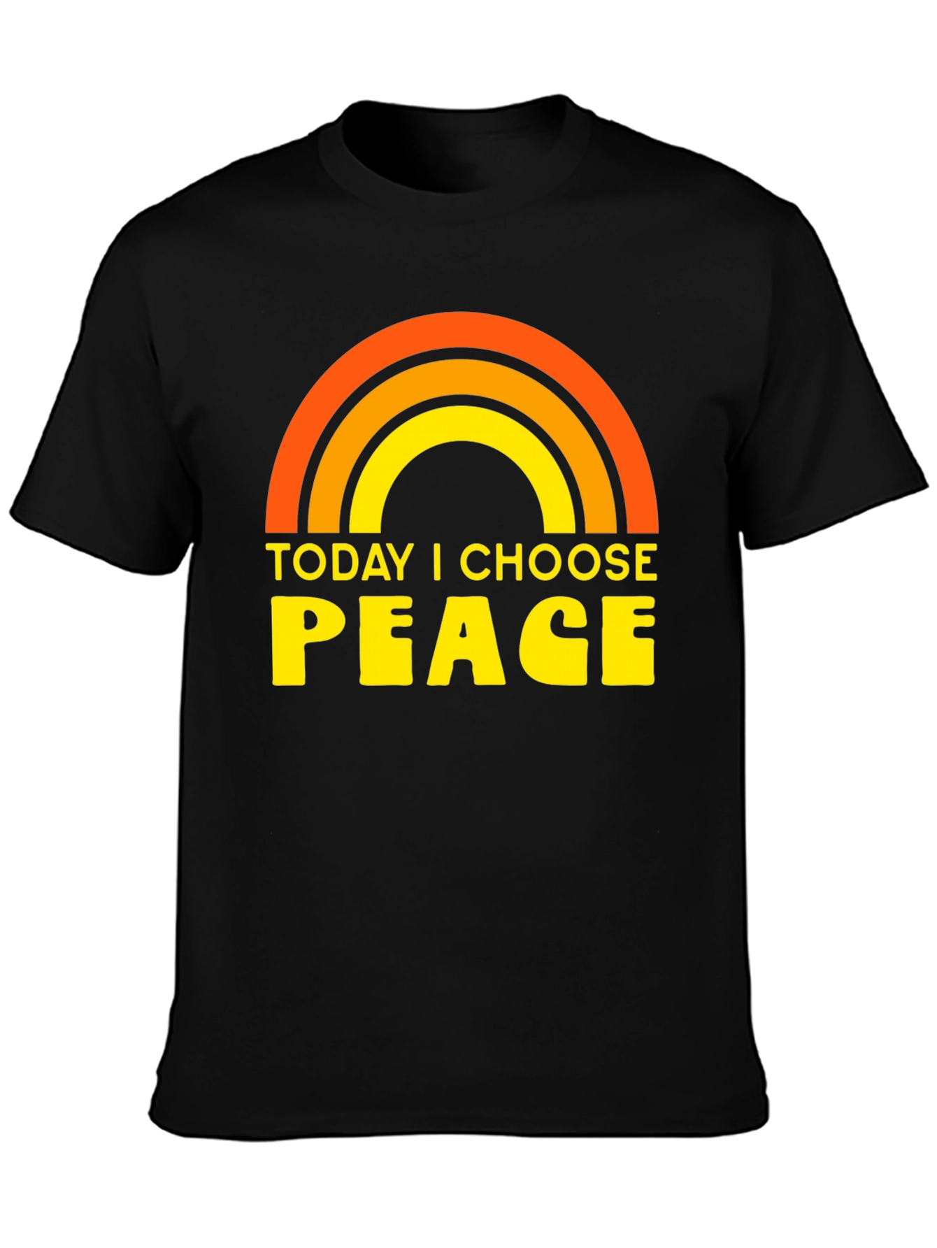 Today I Choose Peace Rainbow Graphic Tee