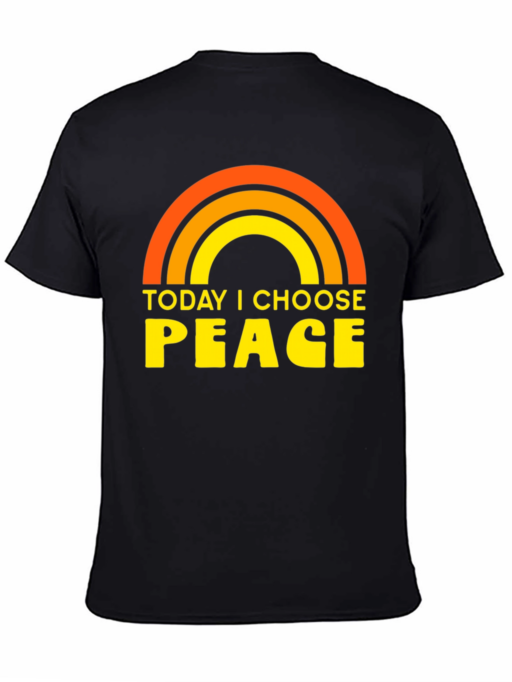 Today I Choose Peace Rainbow Graphic Tee