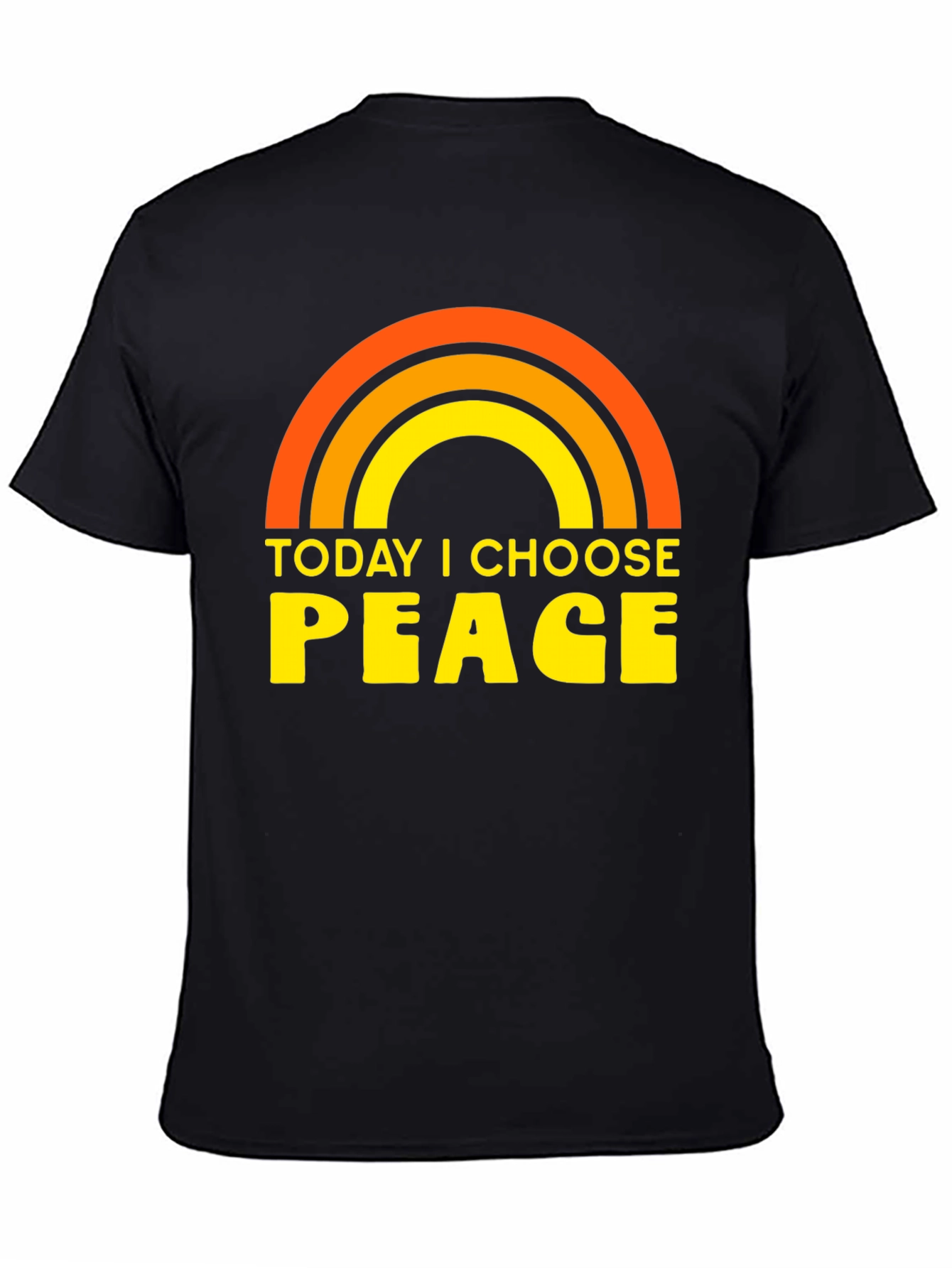 Today I Choose Peace Rainbow Graphic Tee
