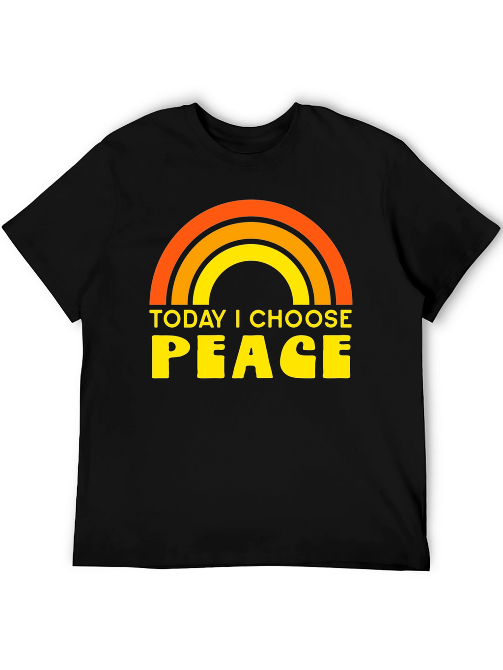 Today I Choose Peace Rainbow Graphic Tee