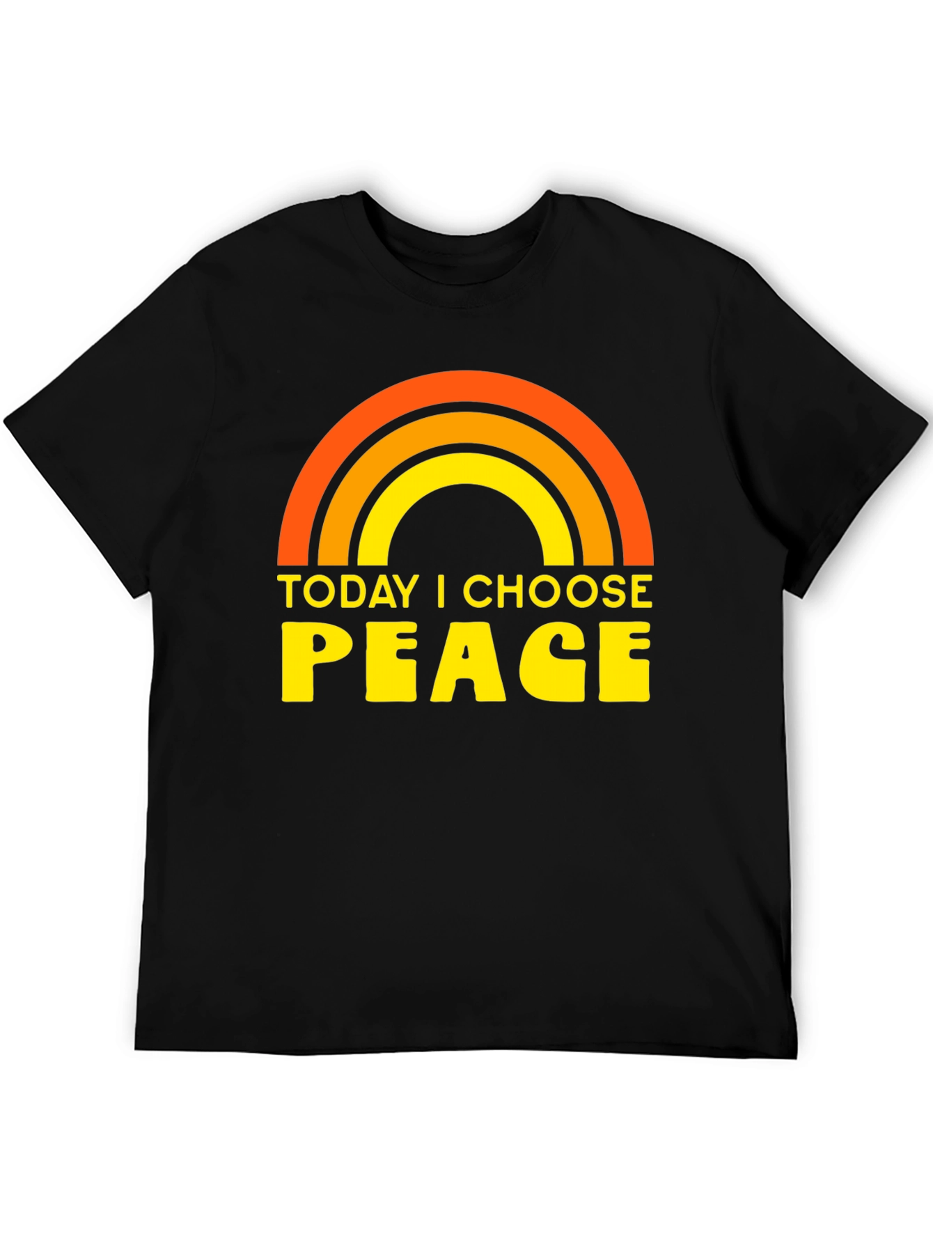 Today I Choose Peace Rainbow Graphic Tee