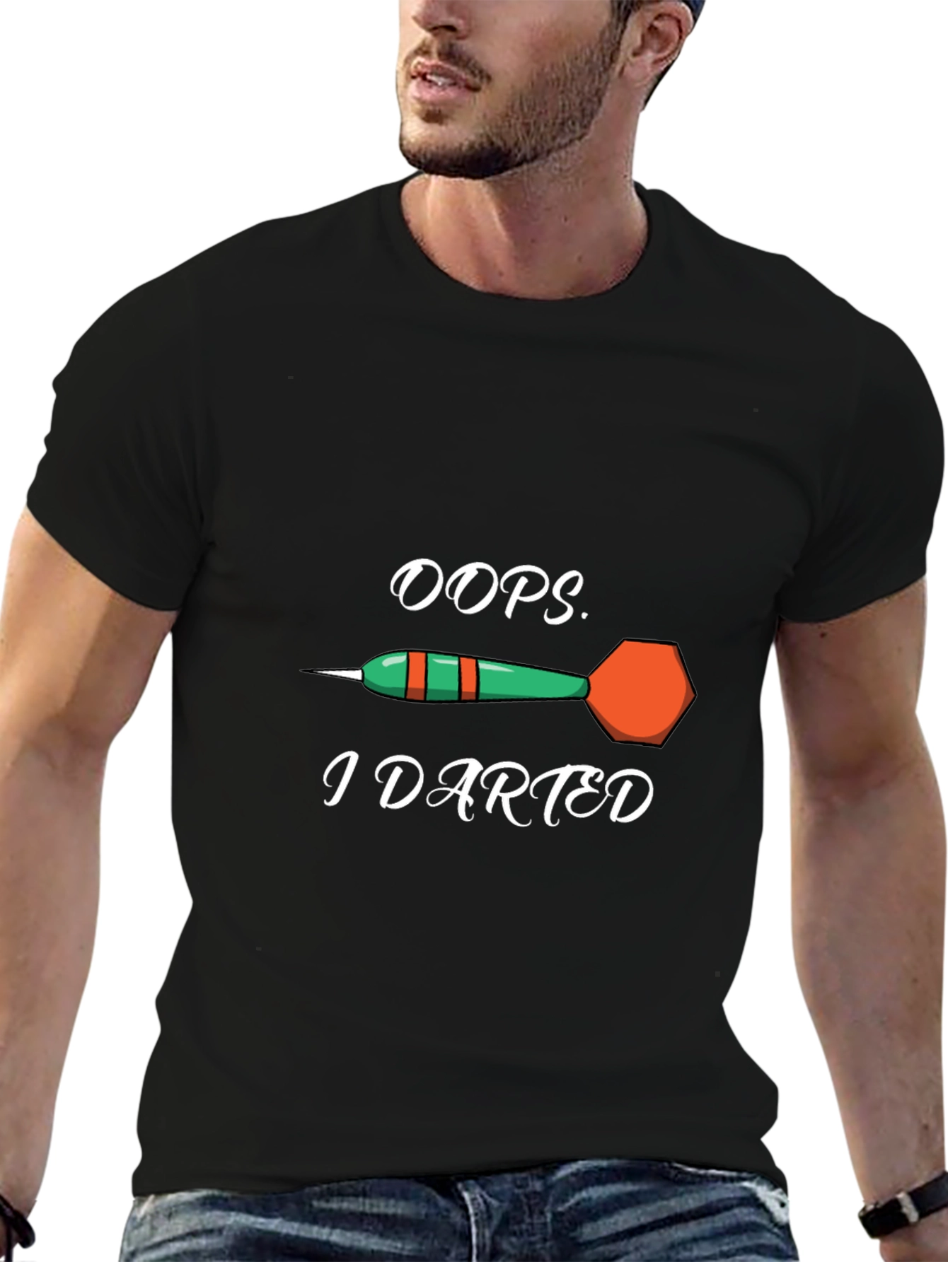 Oops I Darted T-Shirt - Novelty Dart Tee