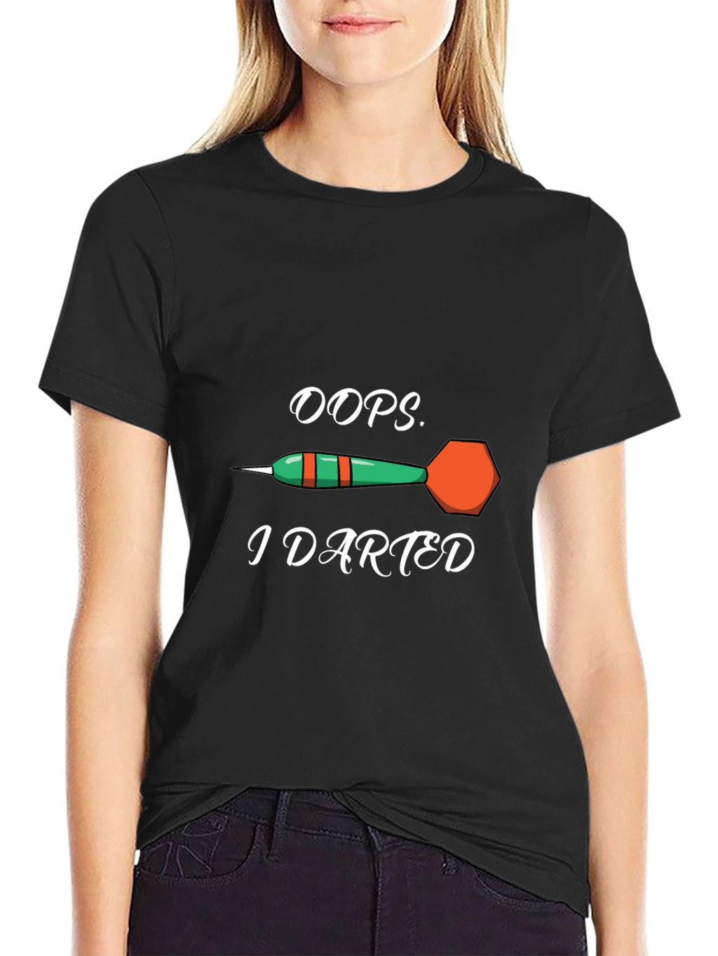 Oops I Darted T-Shirt - Novelty Dart Tee