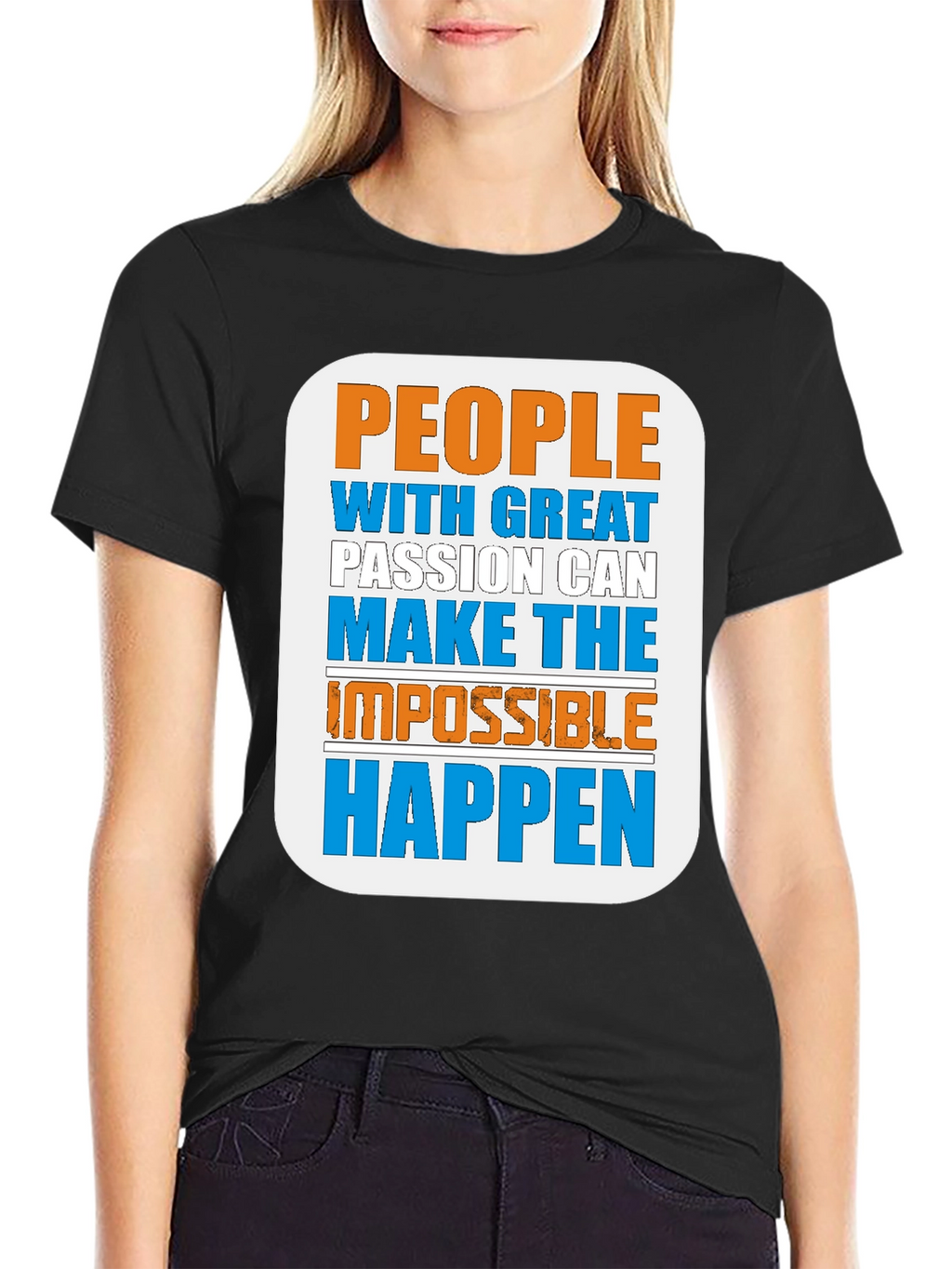 Inspirational Graphic Tee - Great Passion Makes Happen