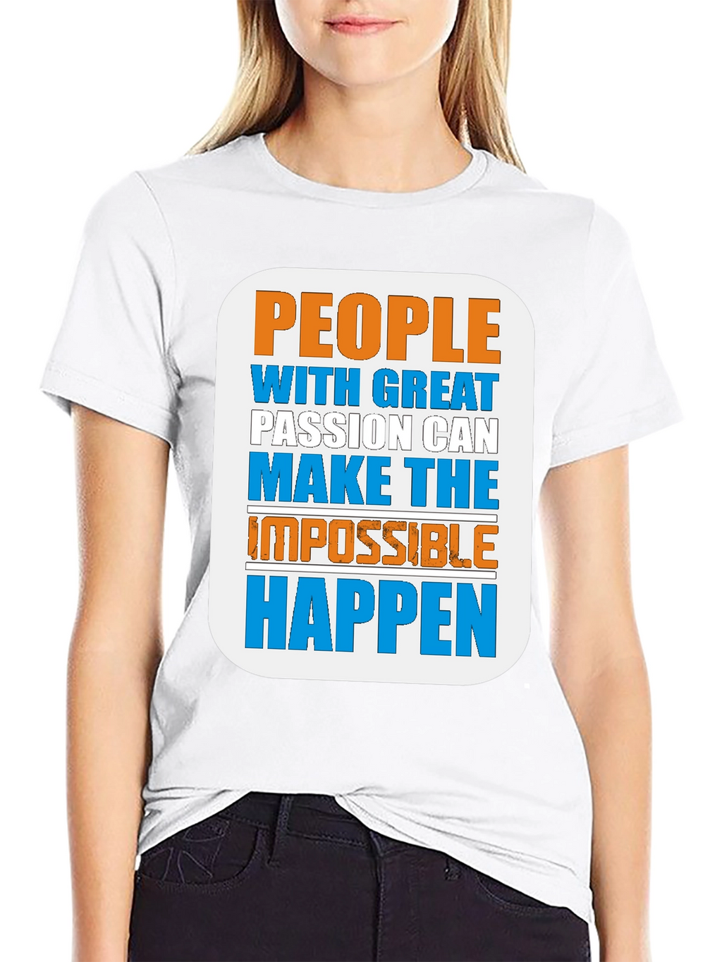 Inspirational Graphic Tee - Great Passion Makes Happen