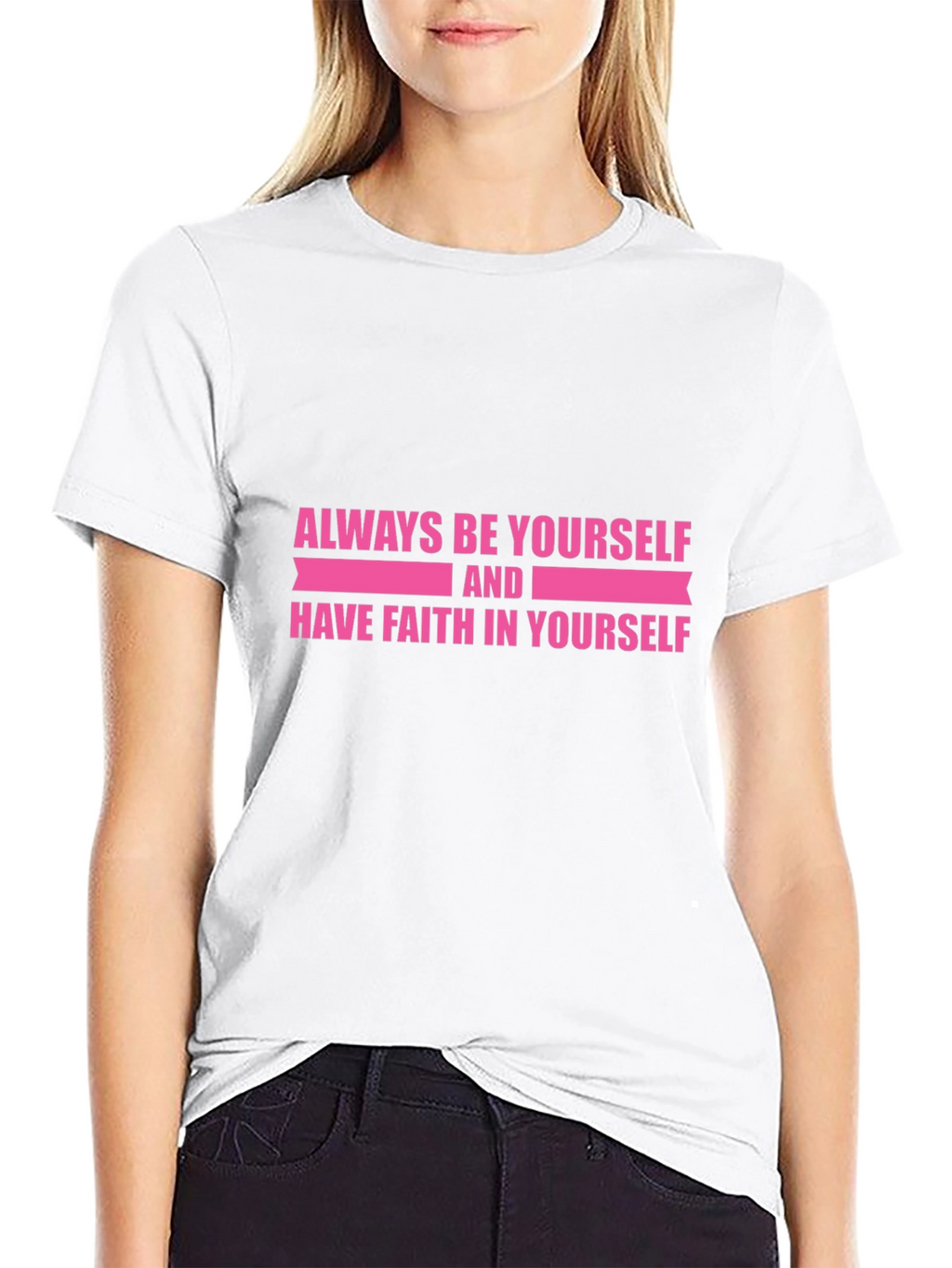 Inspirational Black T-Shirt: Always Be Yourself