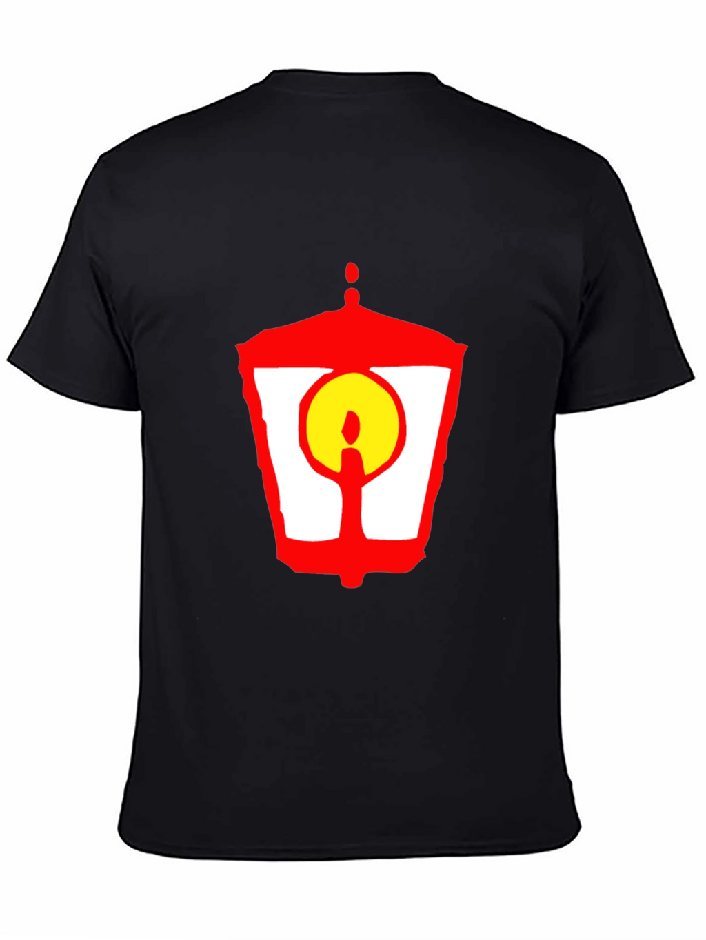 Lantern Graphic T-Shirt - Unique Red and Yellow Design