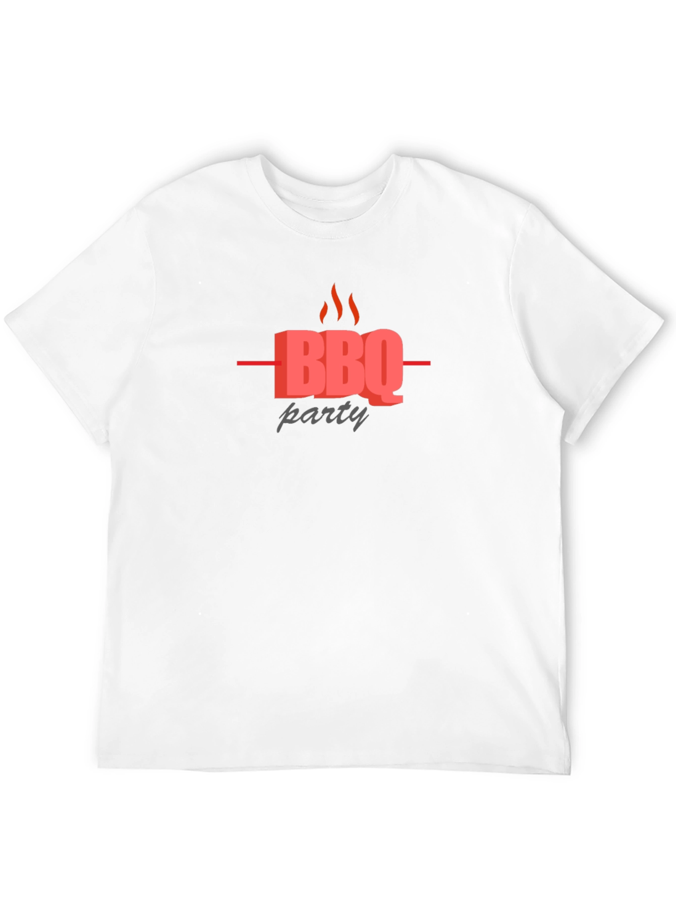 BBQ Party Graphic Black T-Shirt