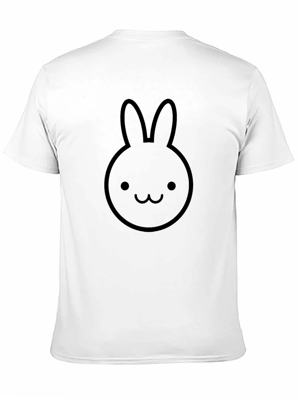 Bunny Graphic Tee - Cute Black Cotton T-Shirt