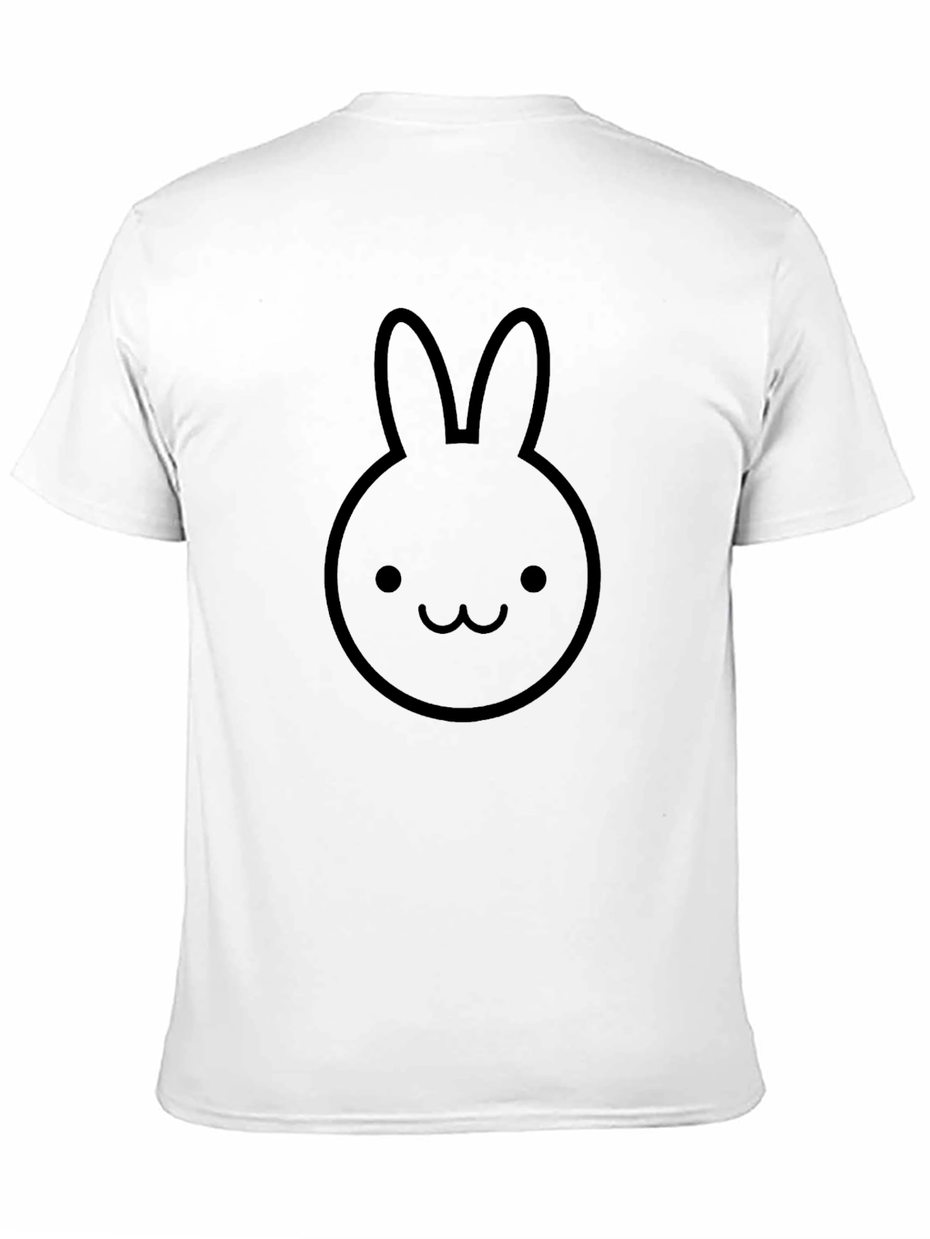 Bunny Graphic Tee - Cute Black Cotton T-Shirt