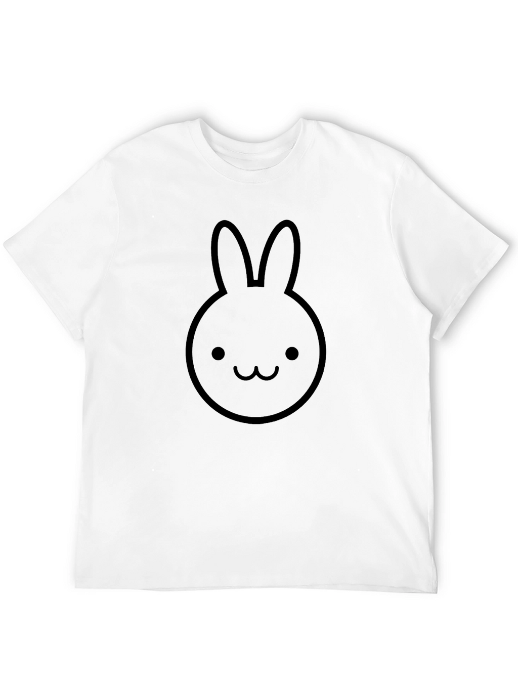 Bunny Graphic Tee - Cute Black Cotton T-Shirt