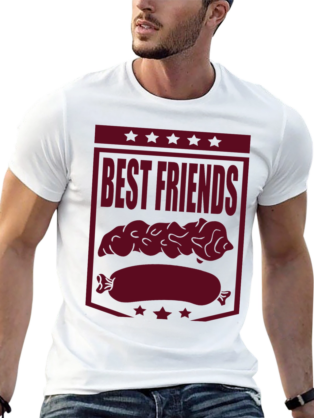 Best Friends Bratwurst Funny Graphic Tee