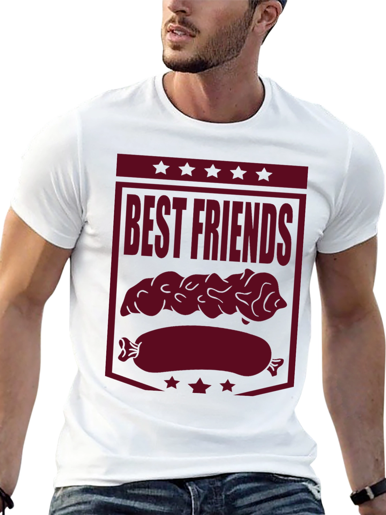 Best Friends Bratwurst Funny Graphic Tee