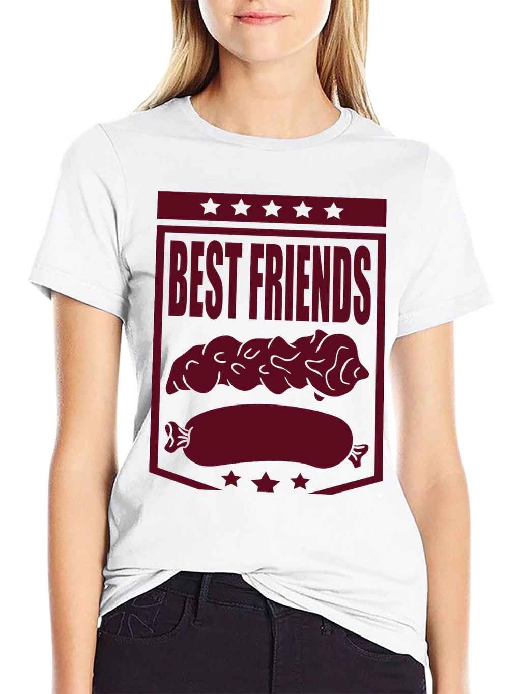 Best Friends Bratwurst Funny Graphic Tee
