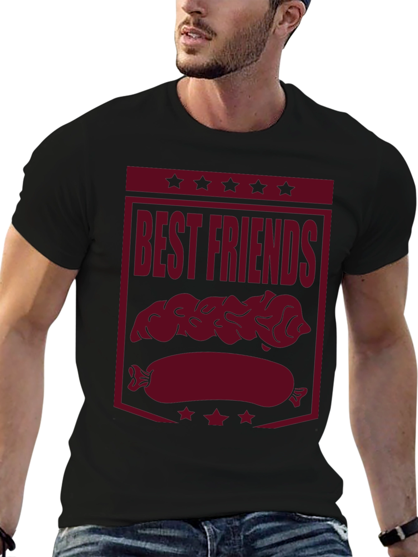 Best Friends Bratwurst Funny Graphic Tee