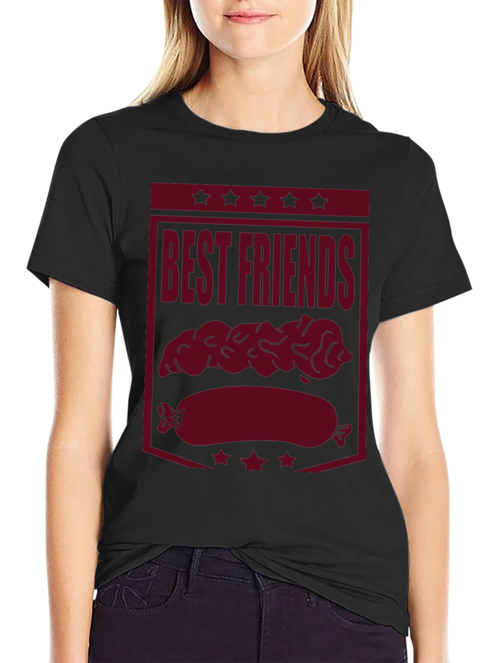Best Friends Bratwurst Funny Graphic Tee