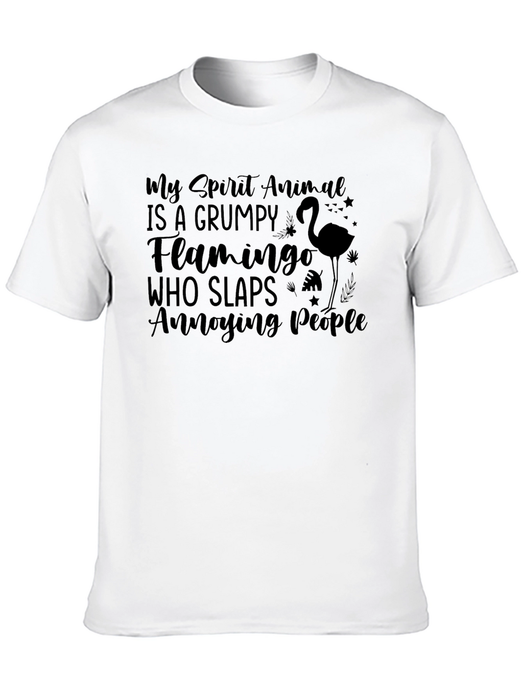 Grumpy Flamingo T-Shirt - Funny Animal Tee